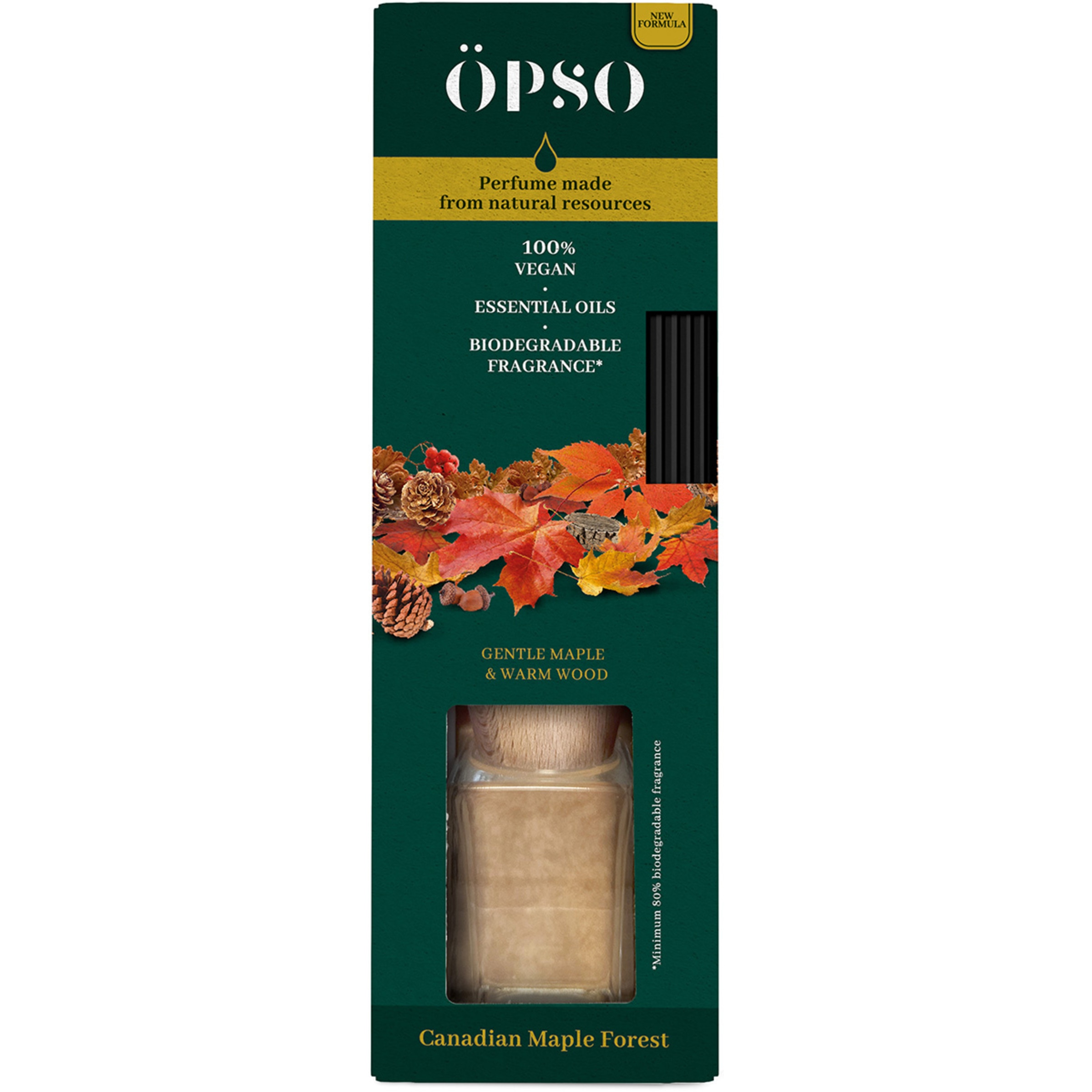Sticks e Óleos Essenciais Canadian Mapple Forest embalagem 50 ml