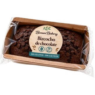 bizcocho de chocolate sin gluten y sin lácteos estuche 300 g - Bonum Bakery