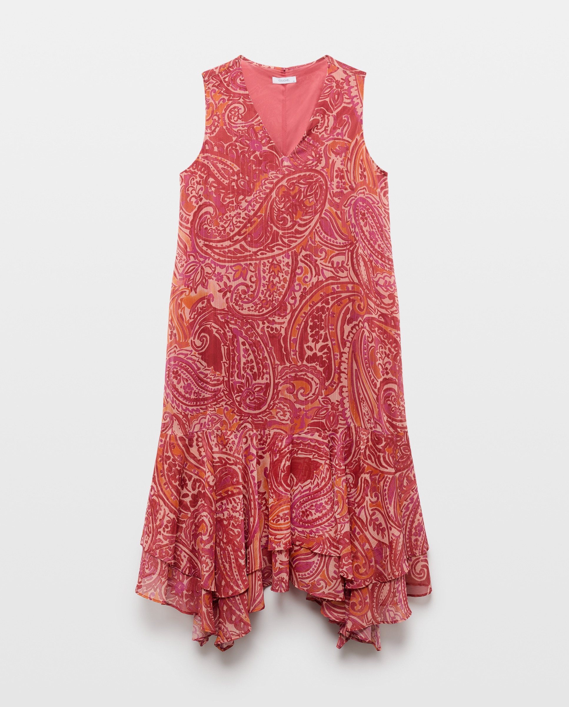 Imagem 0 de Vestido comprido com folhos