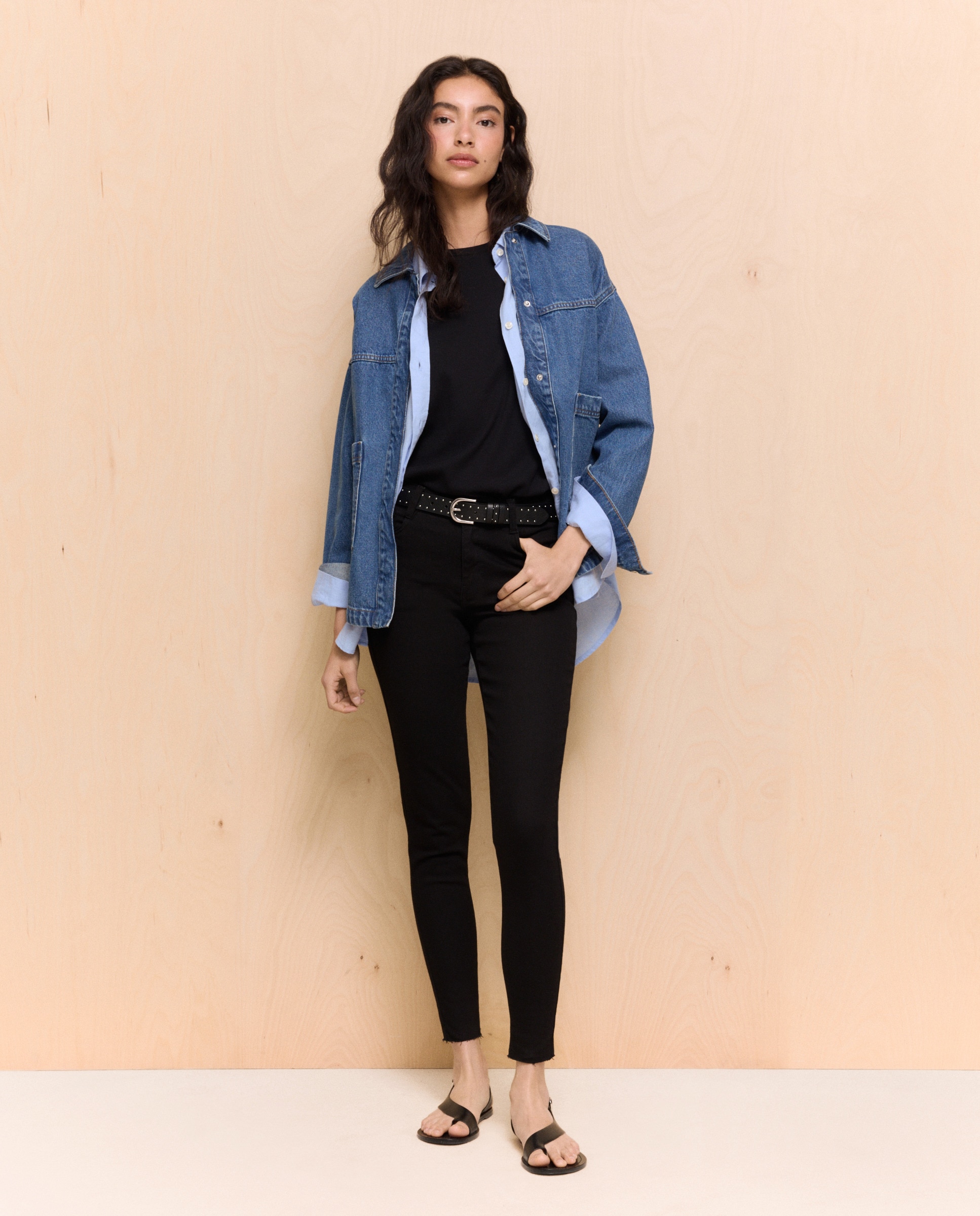 Jeans Skinny Preto Intenso-1