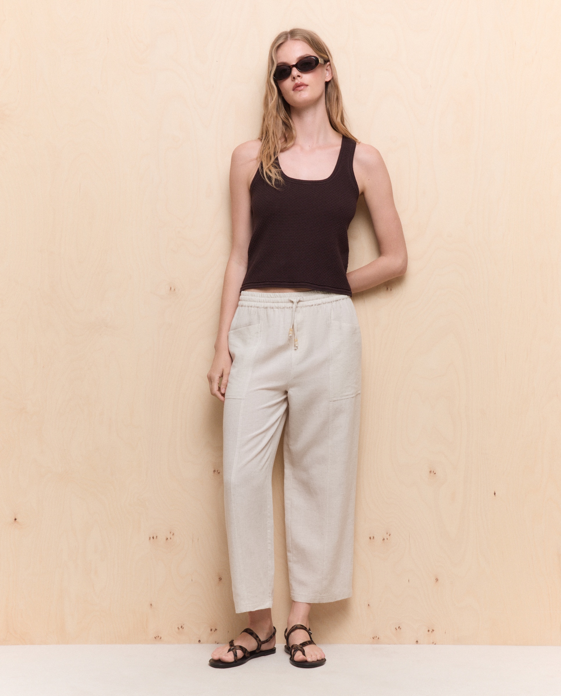 Imagem 0 de Joggers Cropped com Cintura Ajustável