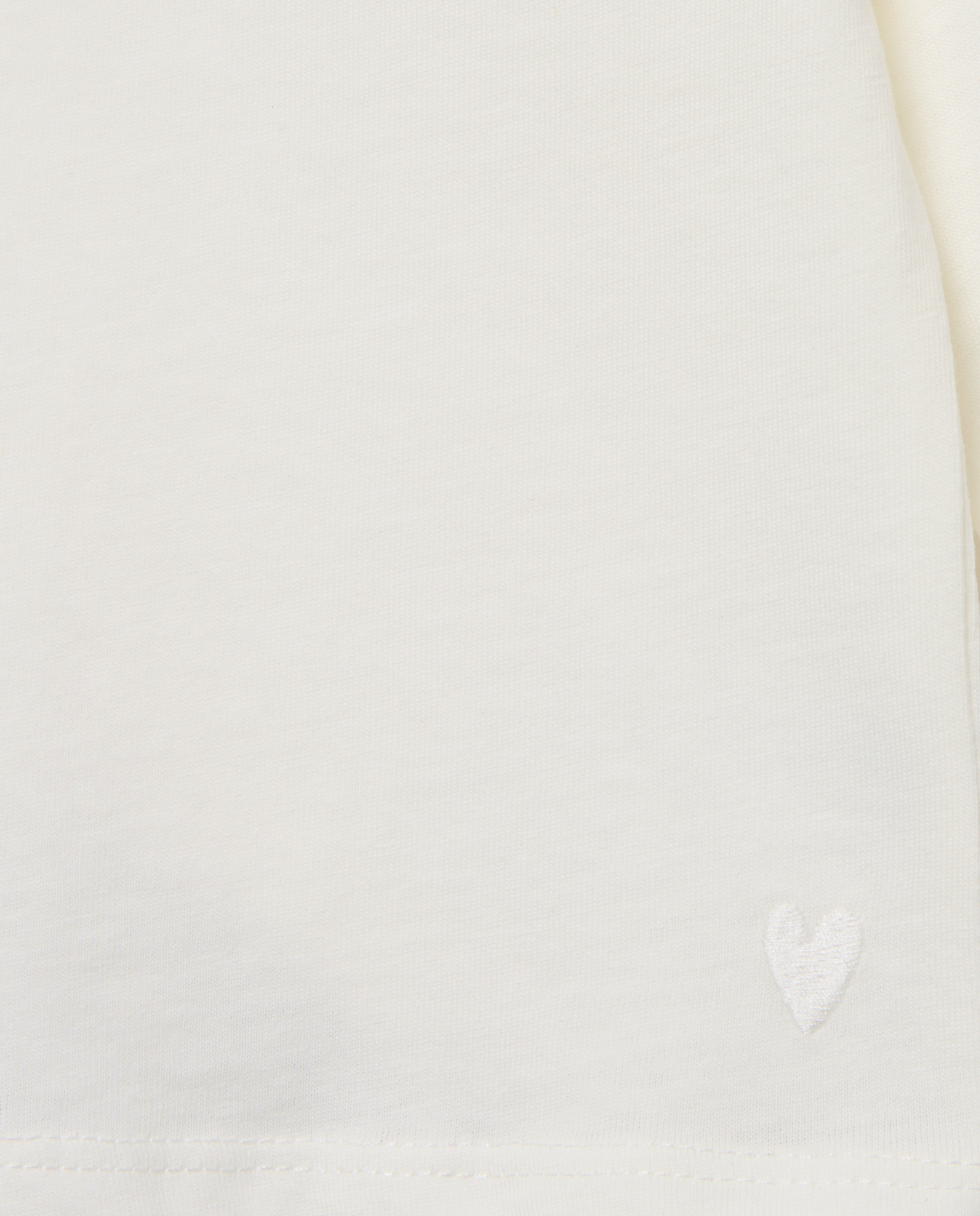 Camiseta básica de bebé cuello caja y manga larga - Baby El Corte Inglés - Blanco roto Blanco roto-3