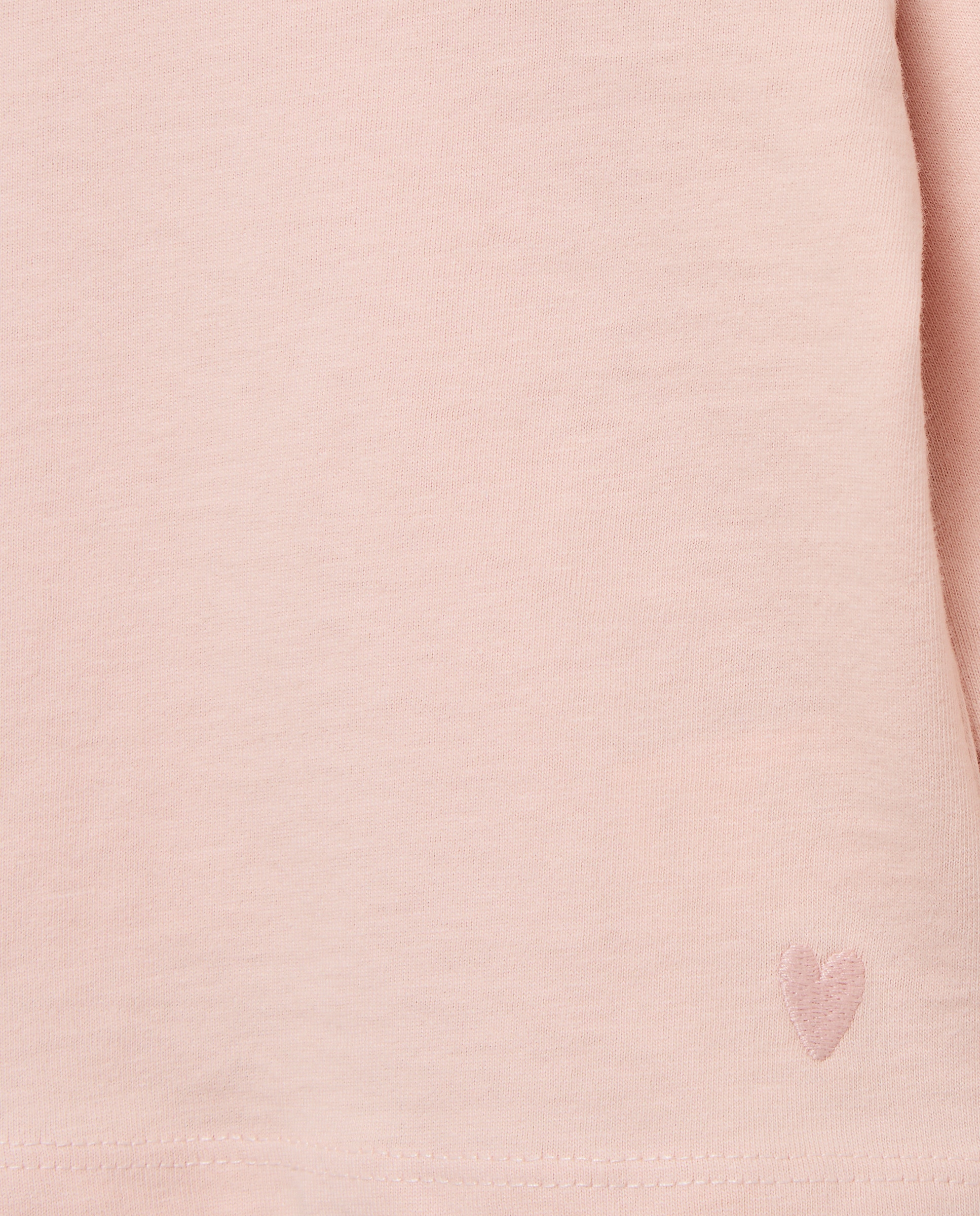 Camiseta básica de bebé cuello caja y manga larga - Baby El Corte Inglés - Rosa claro Rosa claro-3
