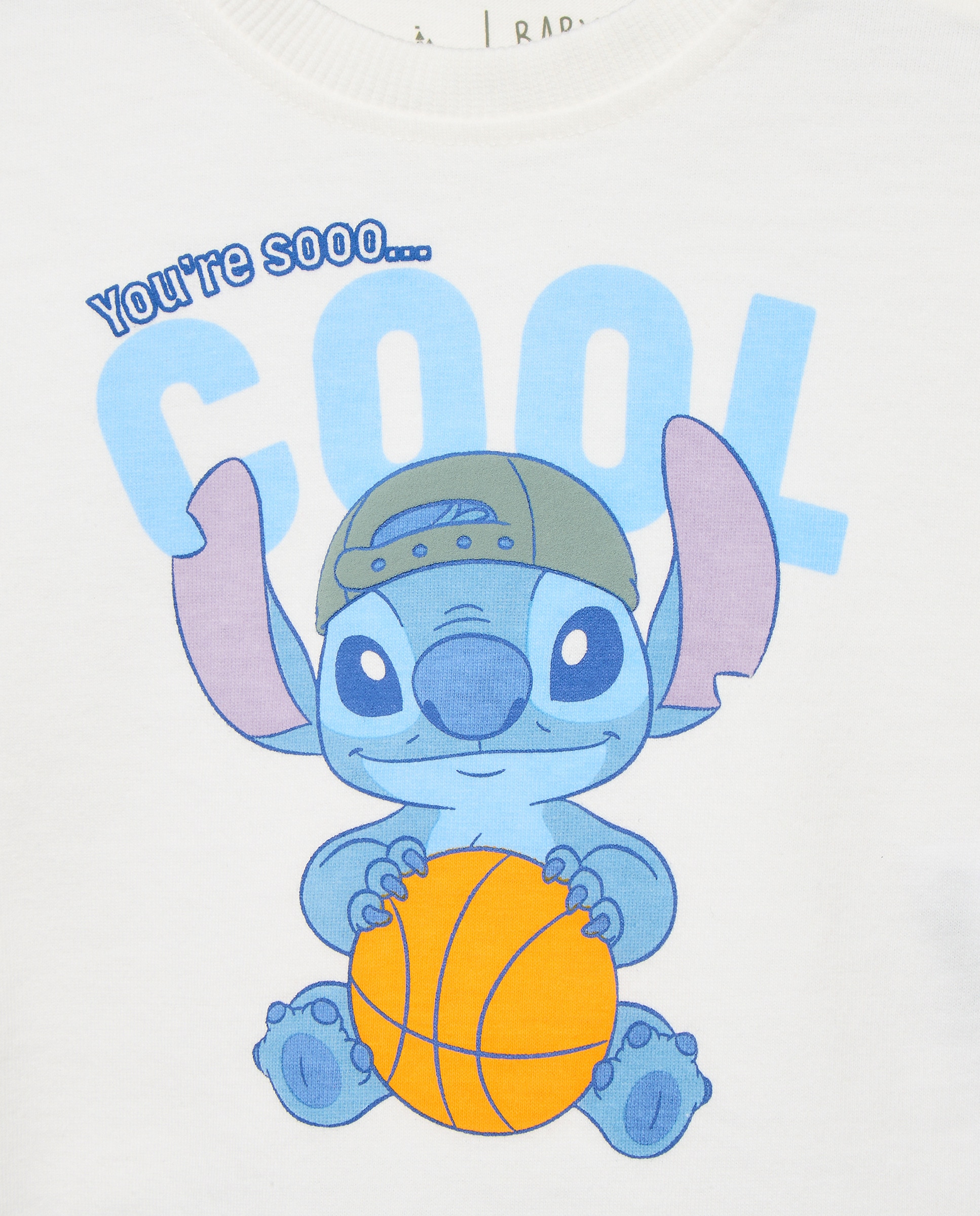 Camiseta de bebé básica manga larga fantasía STITCH - Baby El Corte Inglés - Blanco roto Blanco roto-3