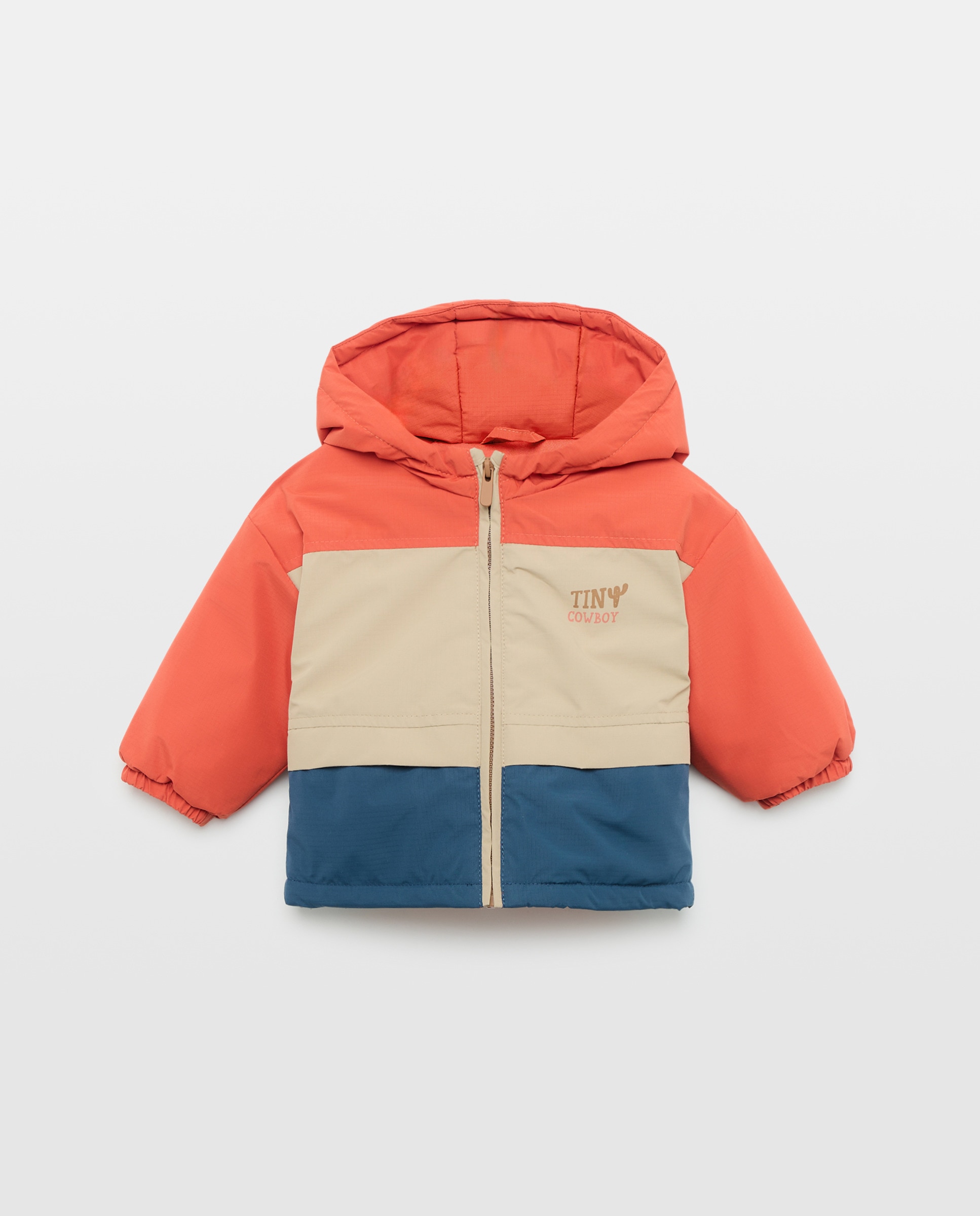 Parka ligera para bebé de cuadrillé - Baby El Corte Inglés - 660 Naranja 660 Naranja-1