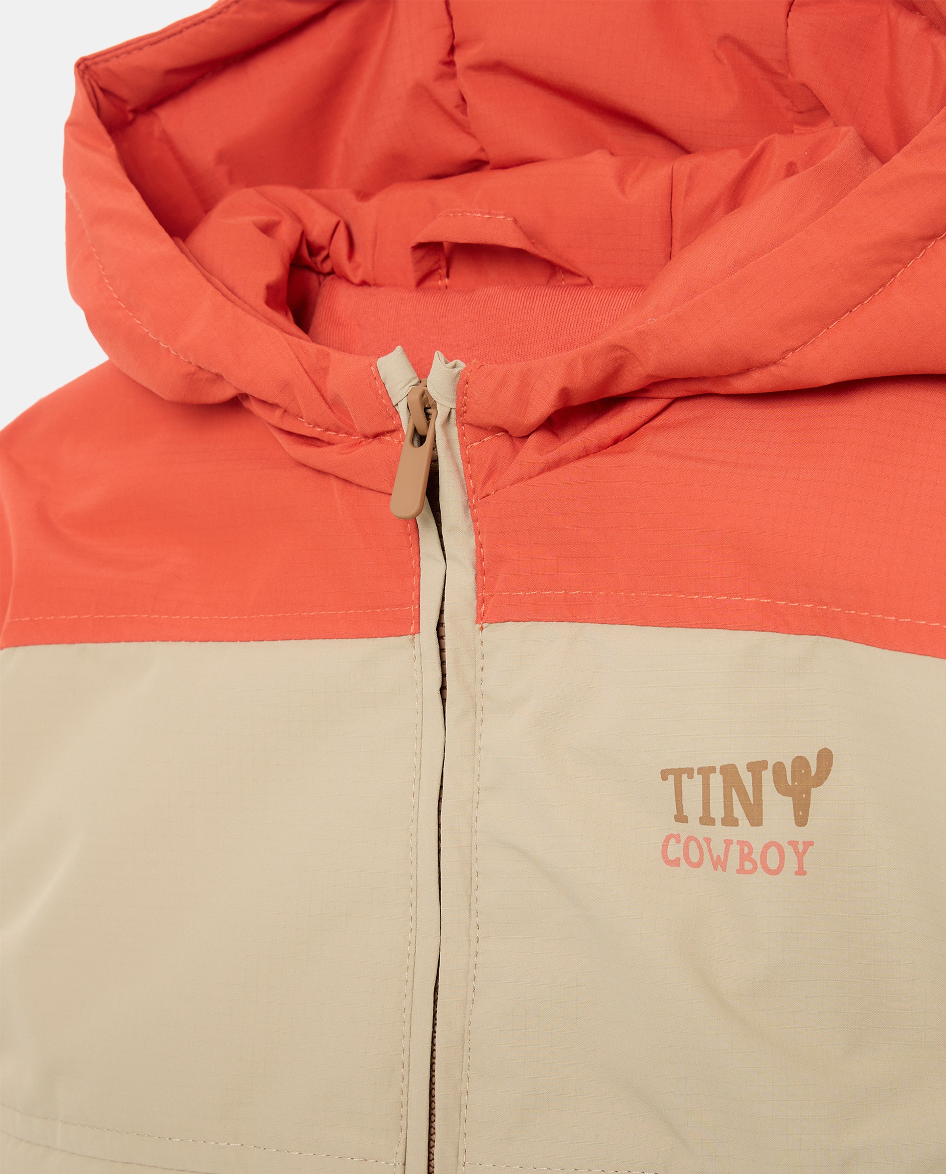 Parka ligera para bebé de cuadrillé - Baby El Corte Inglés - 660 Naranja 660 Naranja-3