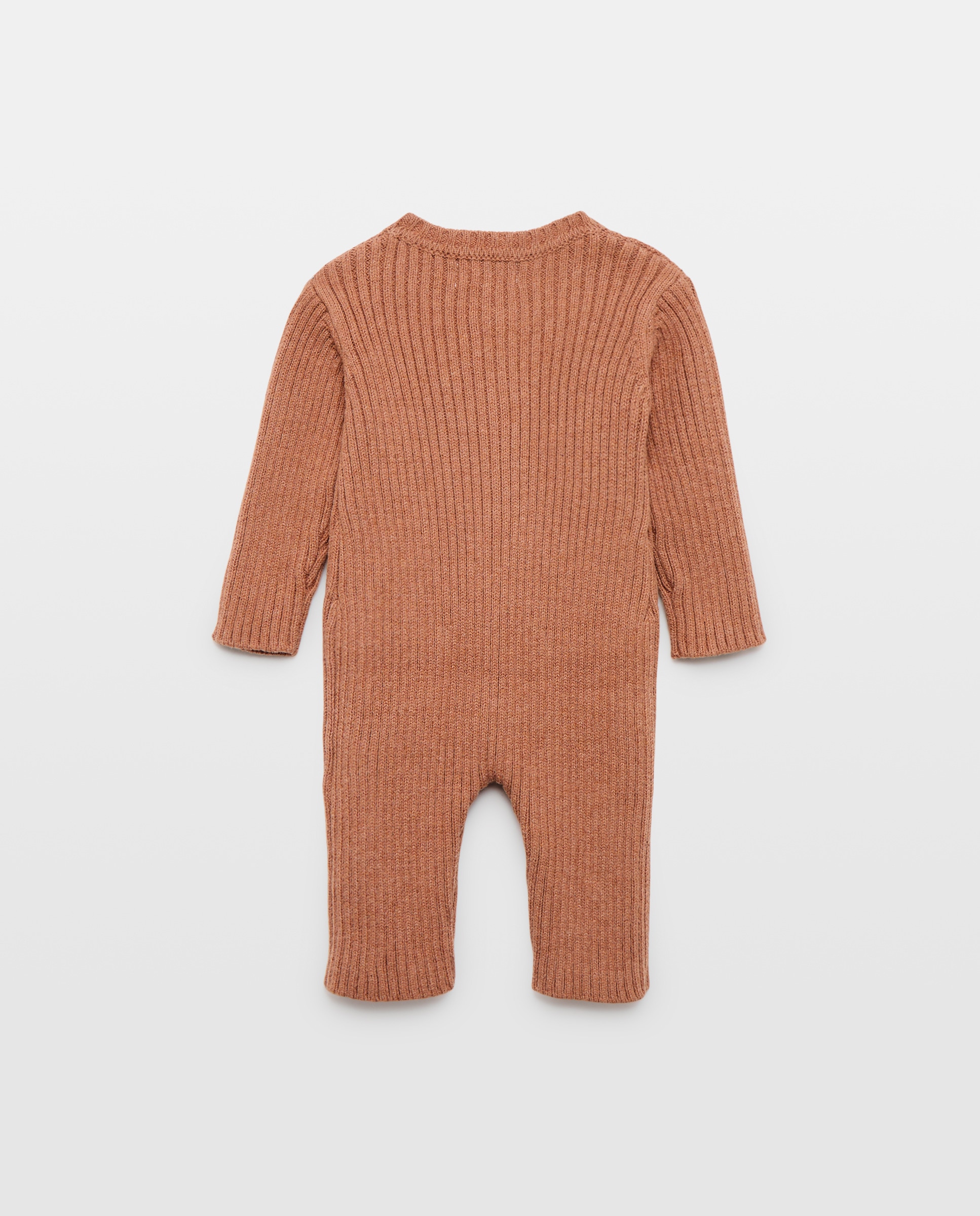Babygrow de Malha de Bebé com Botões Baby El Corte Inglés Castanho-2