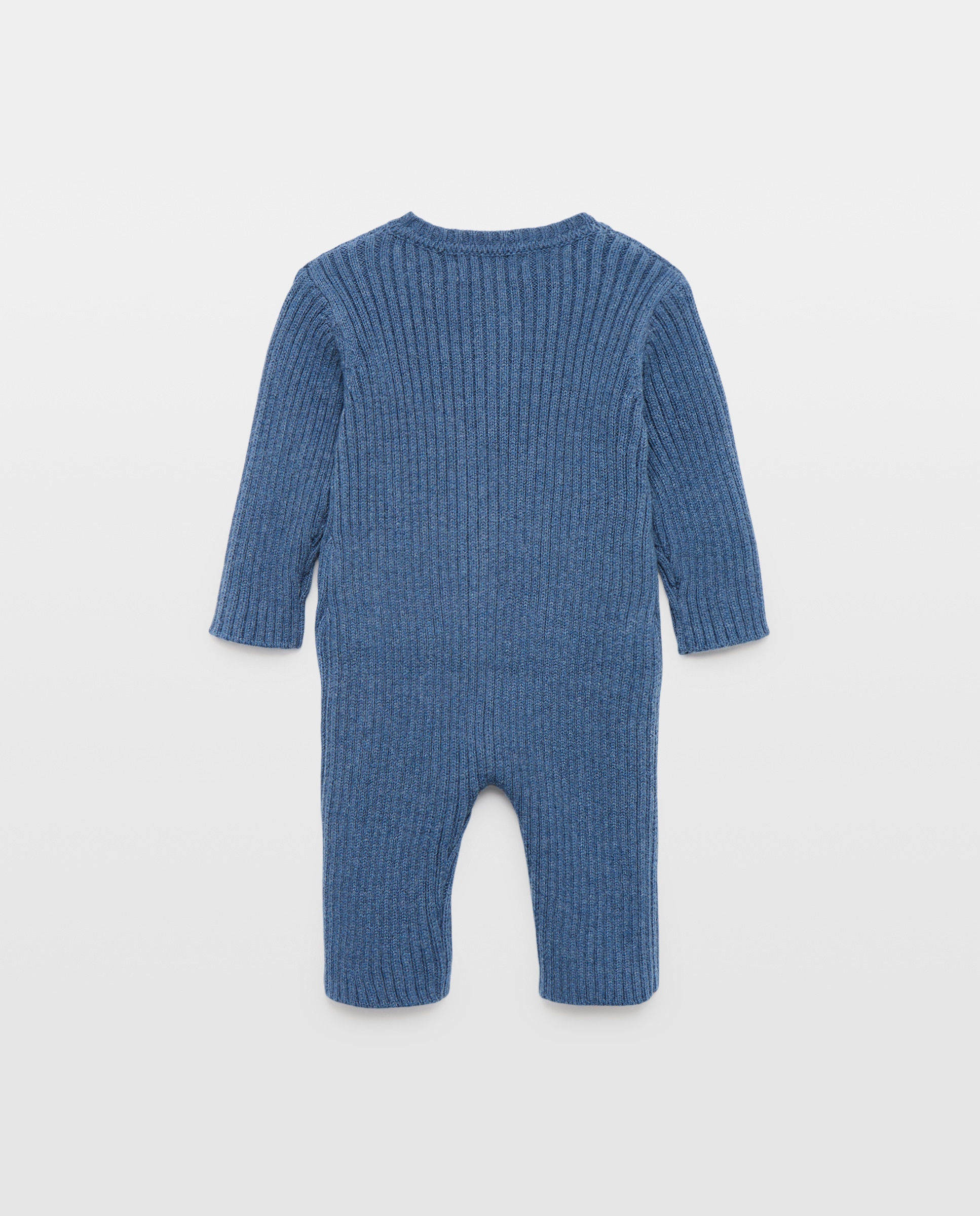 Babygrow de Malha de Bebé com Botões Baby El Corte Inglés 430 Azul Escuro-2