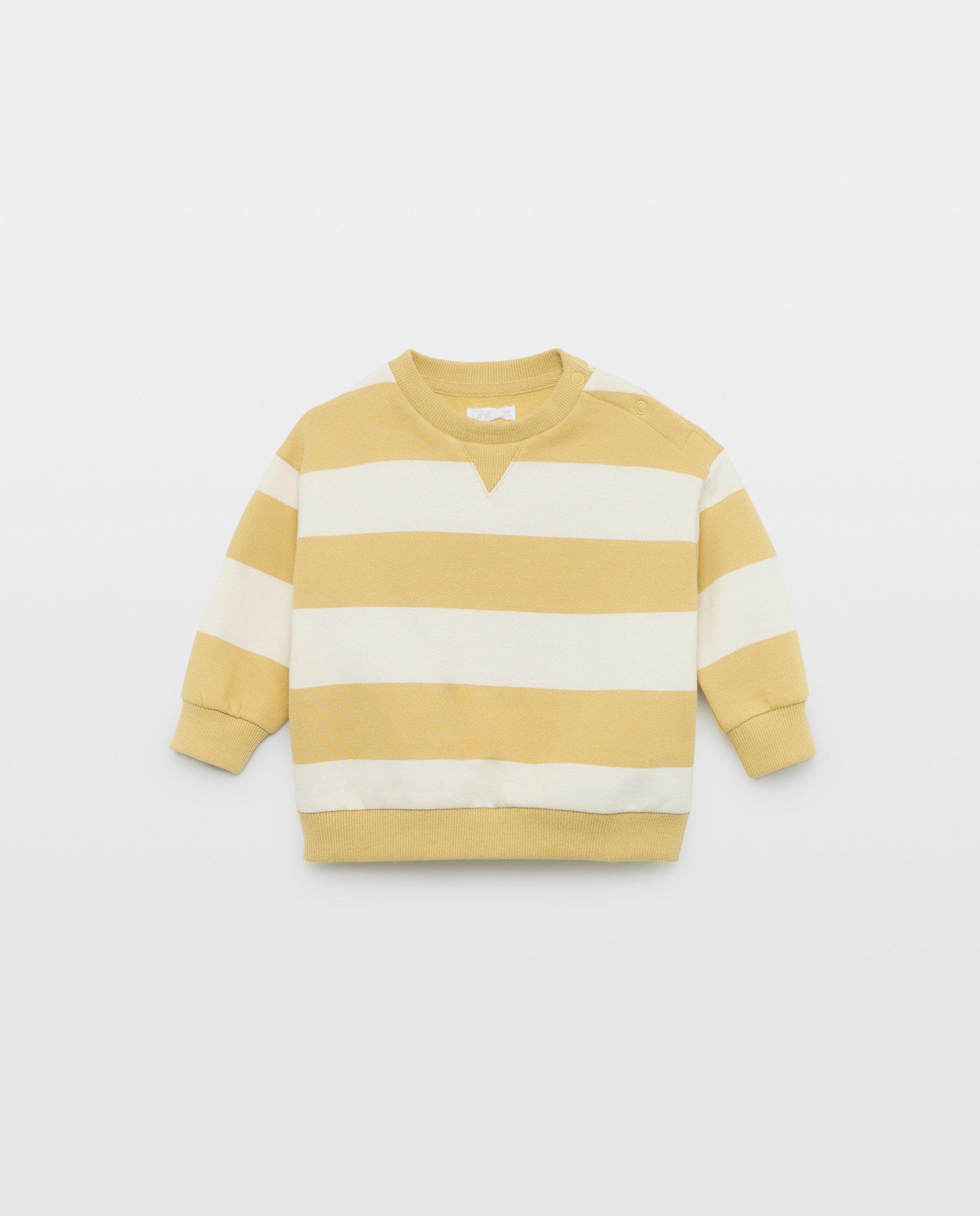 Imagen 0 de Sudadera de bebé cuello caja rayas