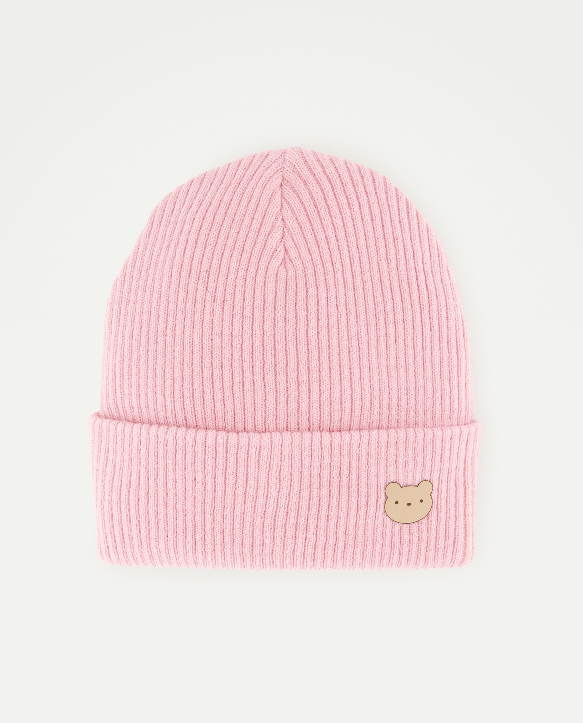 Imagem 0 de Gorro de Bebé com Canelado Finto e Emblema de Coelho