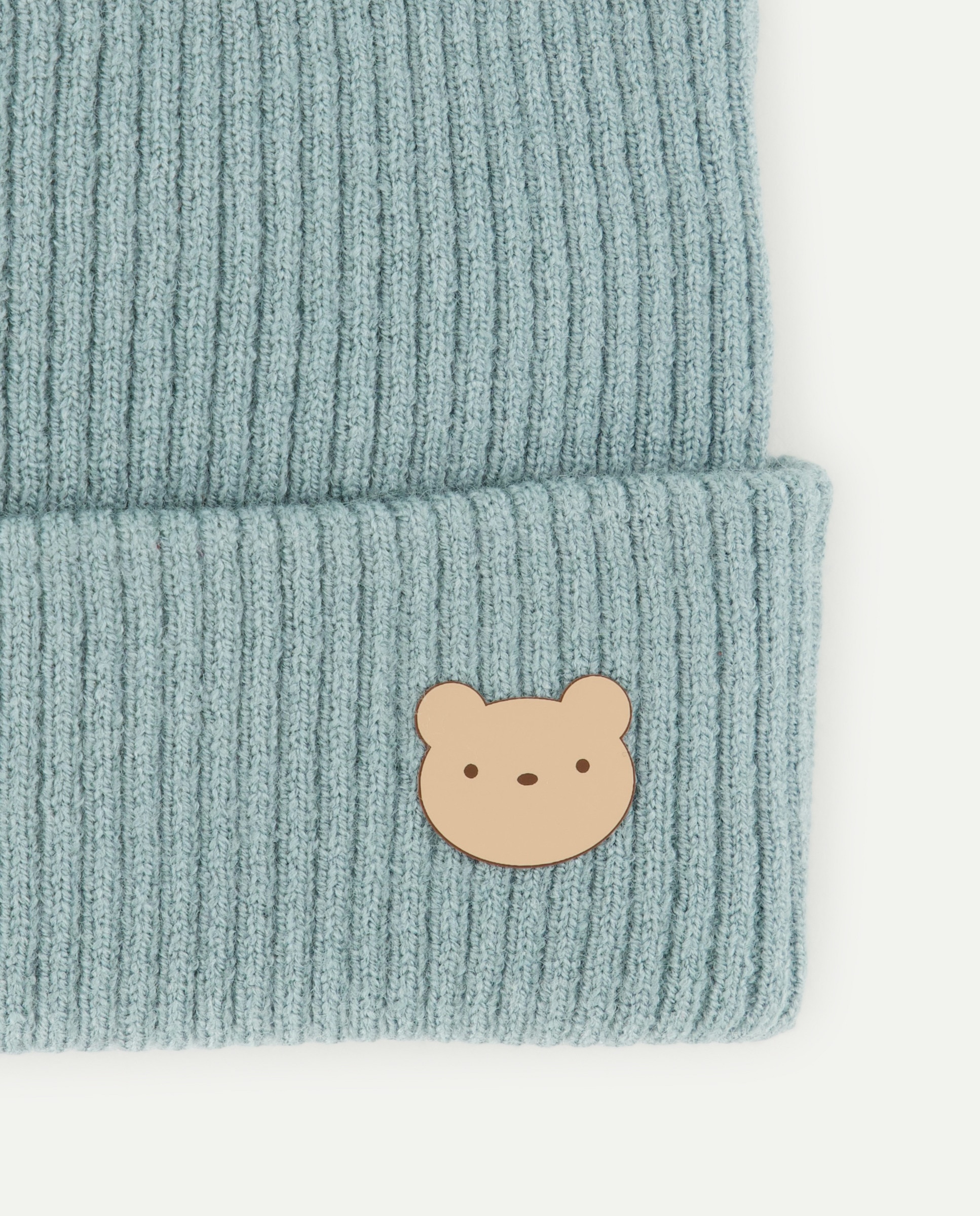 Gorro de Bebé com Canelado Finto e Emblema de Coelho Baby El Corte Inglés Sabão-2