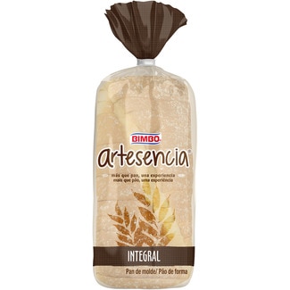 pan de molde integral 100% paquete 500 g - Bimbo Artesencia