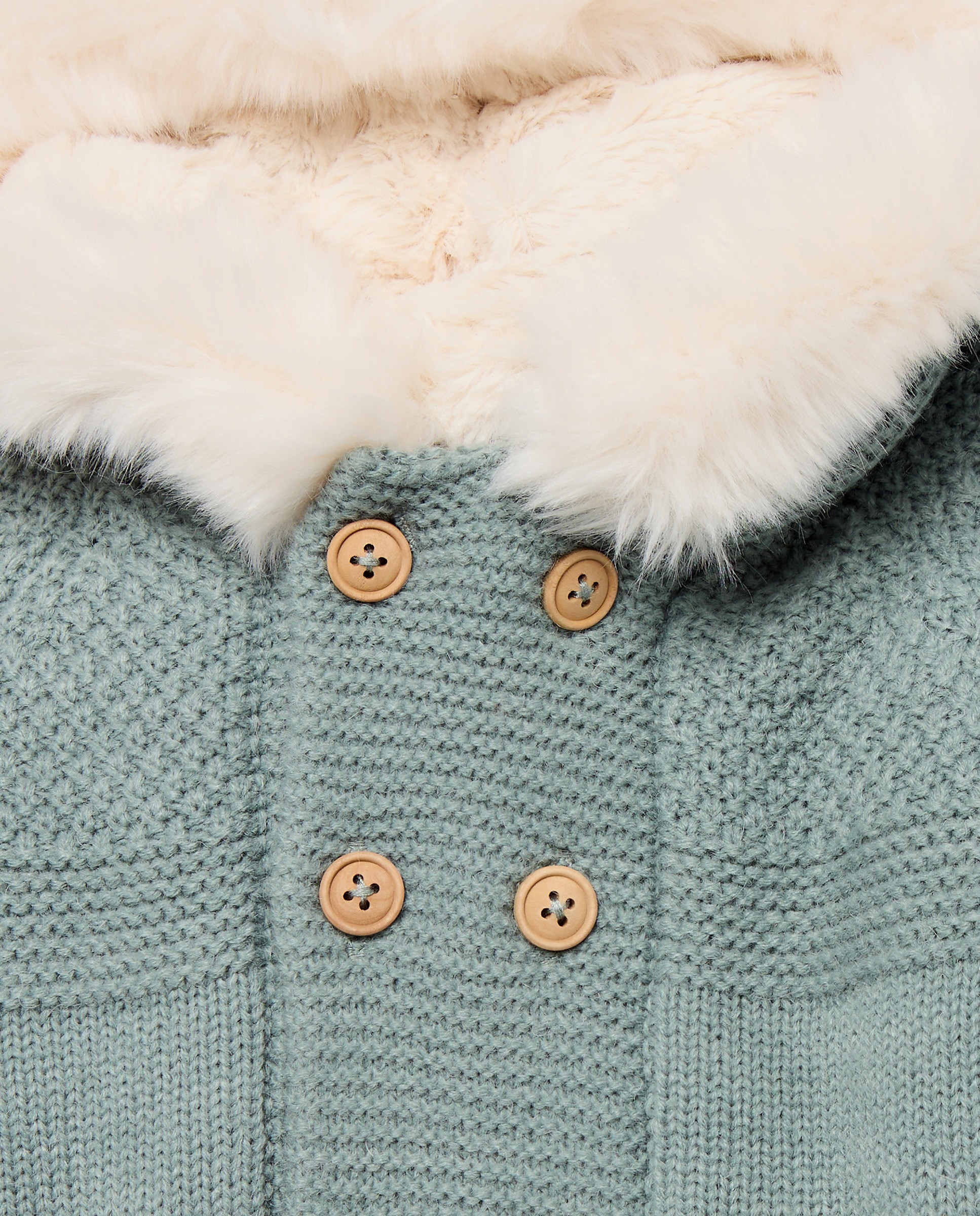 Chaquetón liso tricot de bebé - Coconut El Corte Inglés - Verde billar Verde billar-3