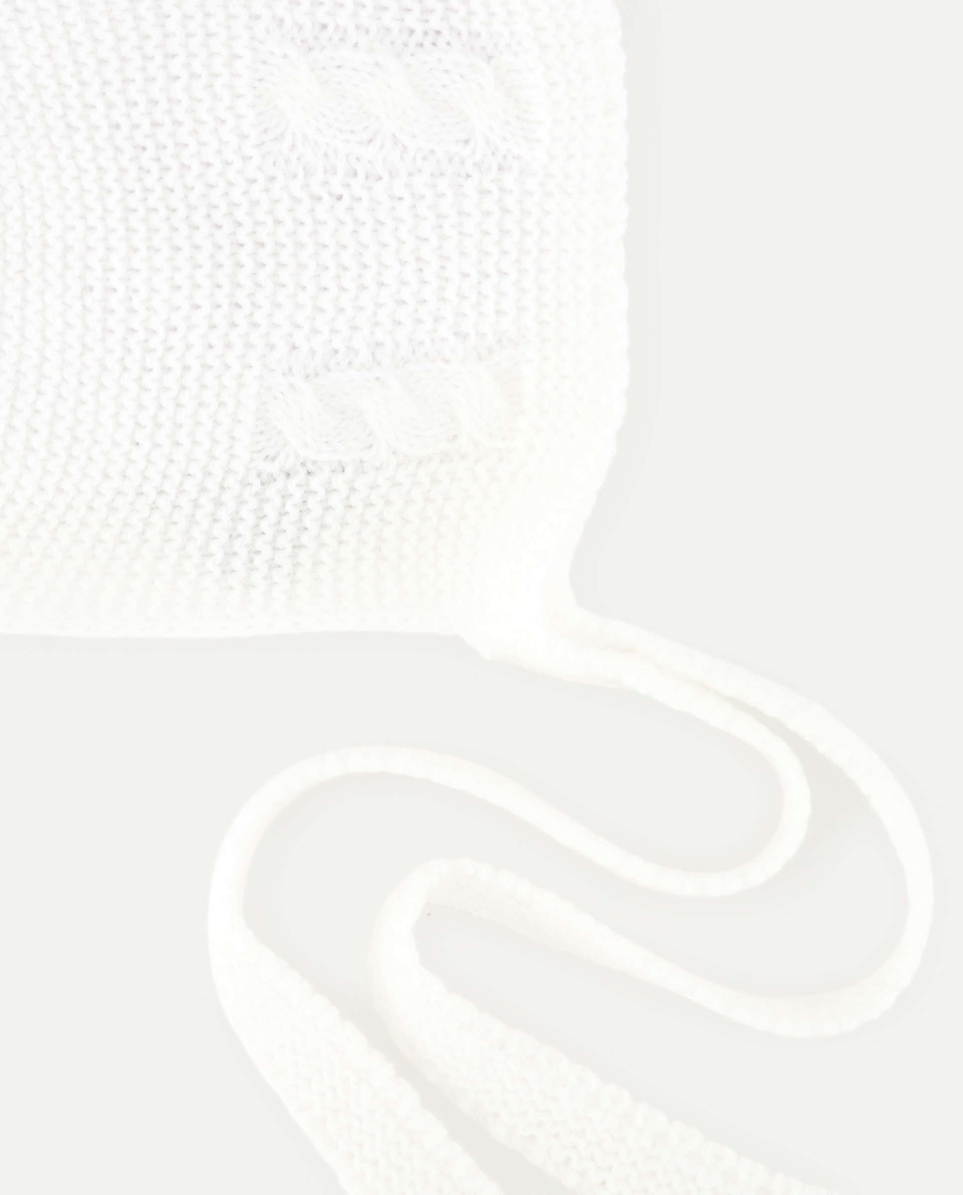 Touca Básica de Bebé com Malha do Cabo Coconut El Corte Inglés Branco-marfim-2