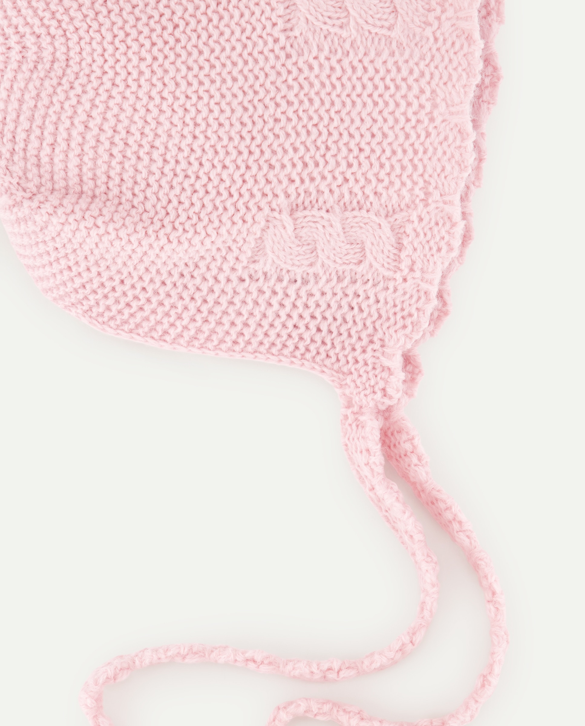 Touca Básica de Bebé com Malha do Cabo e Ondas Coconut El Corte Inglés 200 Rosa-2