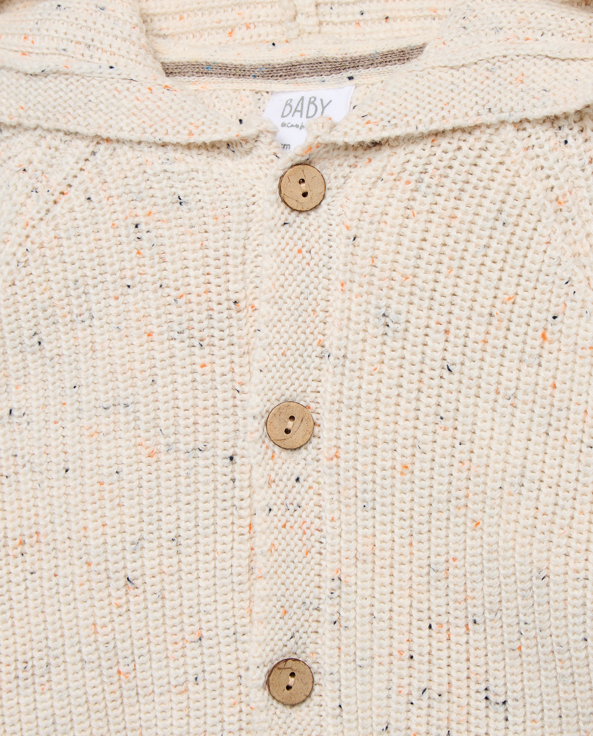 Chaqueta lisa tricot de bebé - Baby El Corte Inglés - 120 Crudo 120 Crudo-3