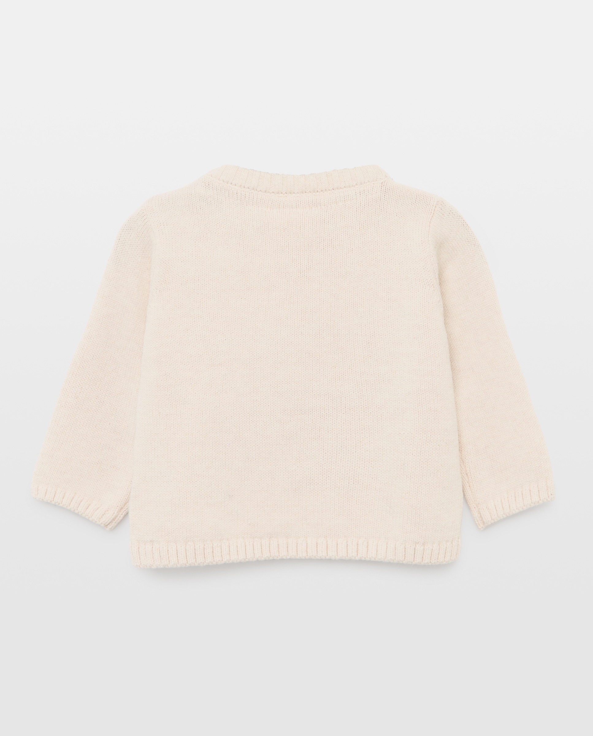 Camisola de Malha Básica Lisa de Bebé Baby El Corte Inglés 120 Cru-2