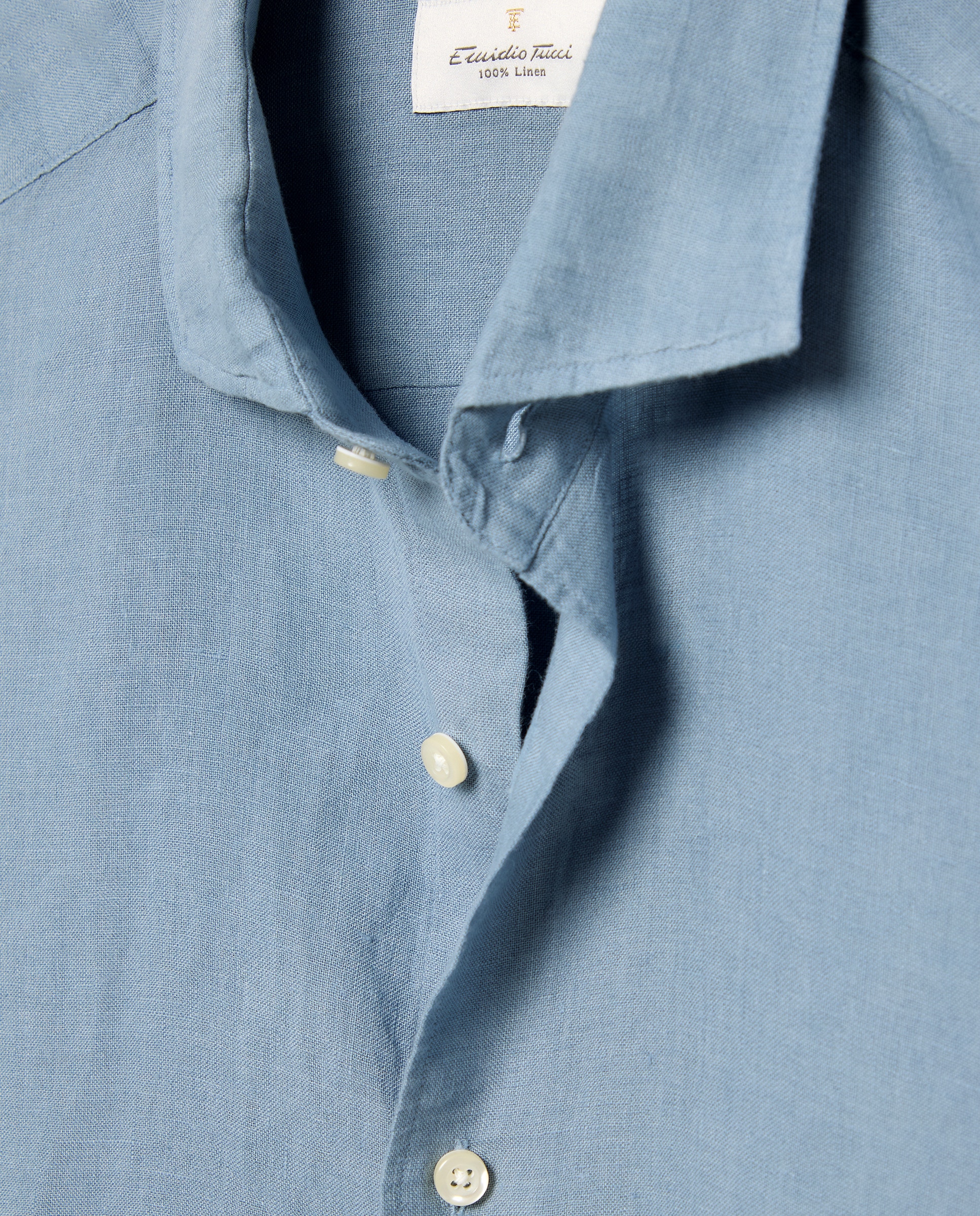 Camisa de Linho Azul-2