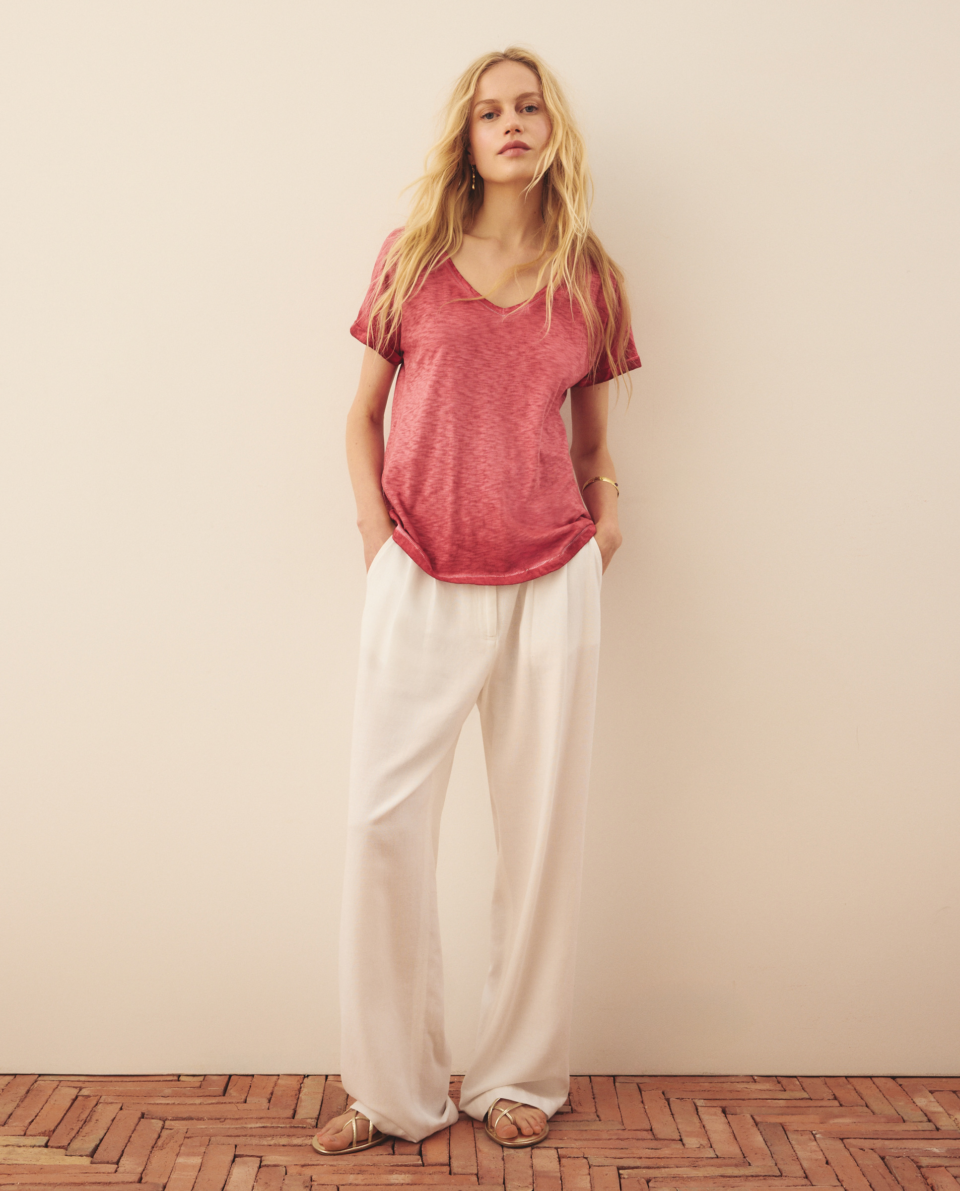 T-shirt Cool Dye 600 Vermelho-2