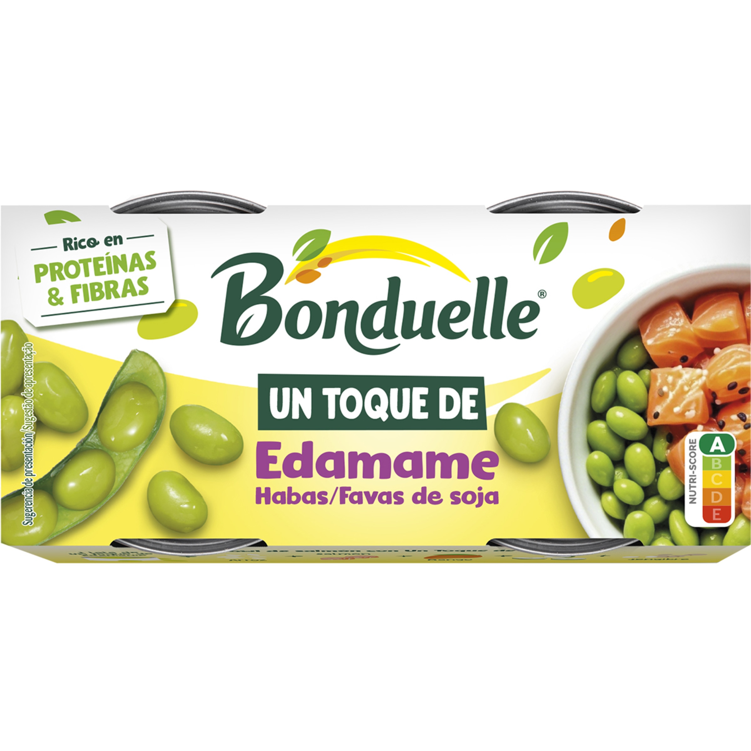 un toque de edamame habas de soja pack 2 lata 65 g neto escurrido