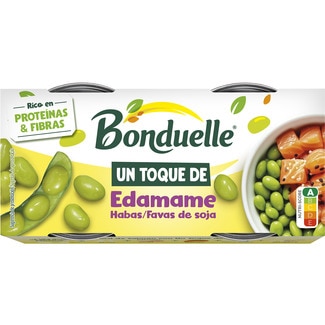un toque de edamame habas de soja pack 2 lata 65 g neto escurrido - Bonduelle