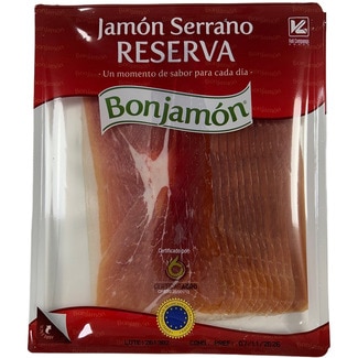 jamón serrano Reserva ETG en lonchas envase 240 g - Bonjamon