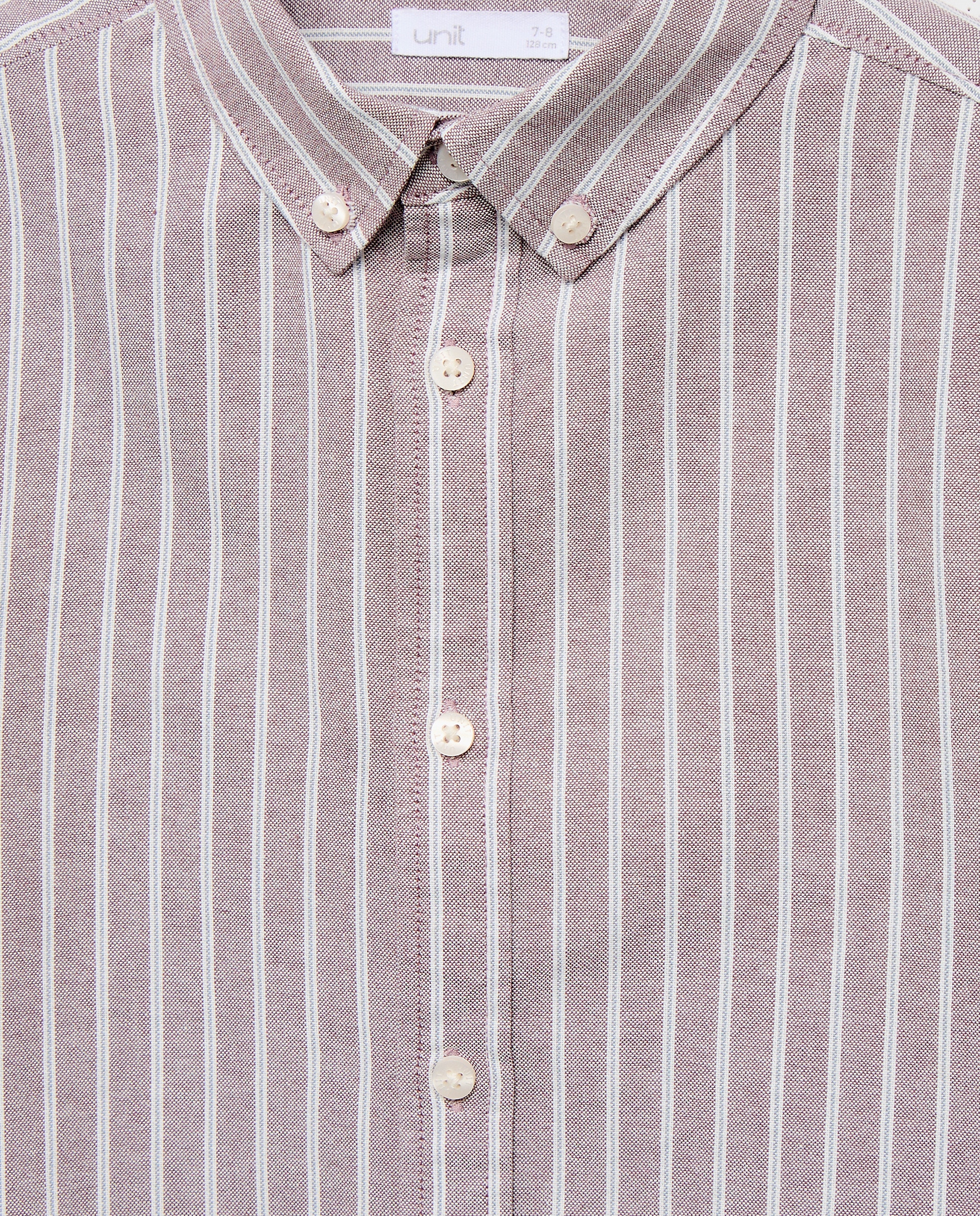 Camisa de niño oxford raya bicolor 291 Berenjena-3