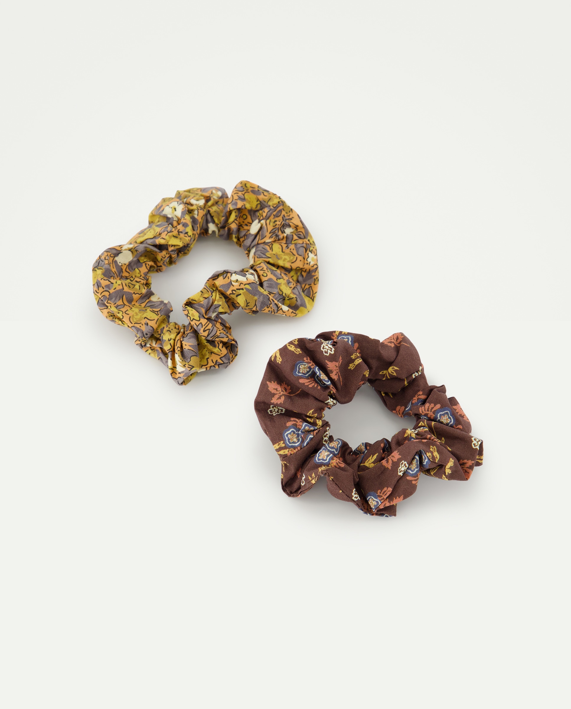 Pack x 2 Scrunchies flores de niña - Kids El Corte Inglés - 530 Verde oscuro 530 Verde oscuro-1