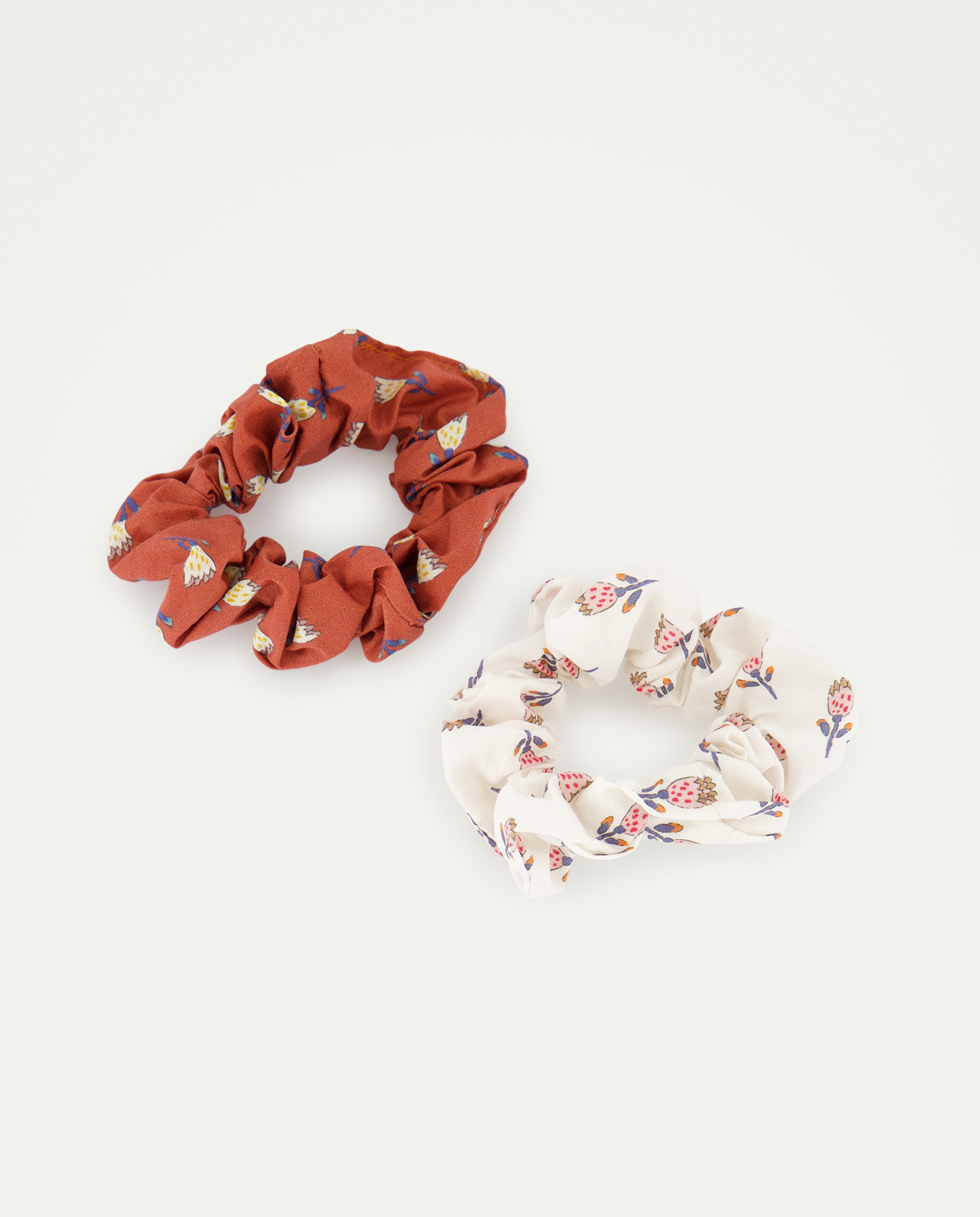 Pack x 2 Scrunchies flores bosque de niña - Kids El Corte Inglés - 770 Terracota 770 Terracota-1