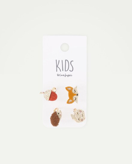 Anillos animales glitter de niña - Kids El Corte Inglés - Multicolor