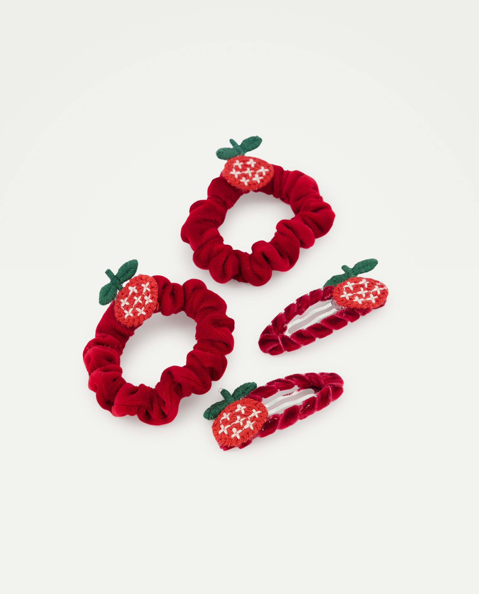 Pack de Elásticos de Bebé com Morangos Baby El Corte Inglés Bordeaux-2