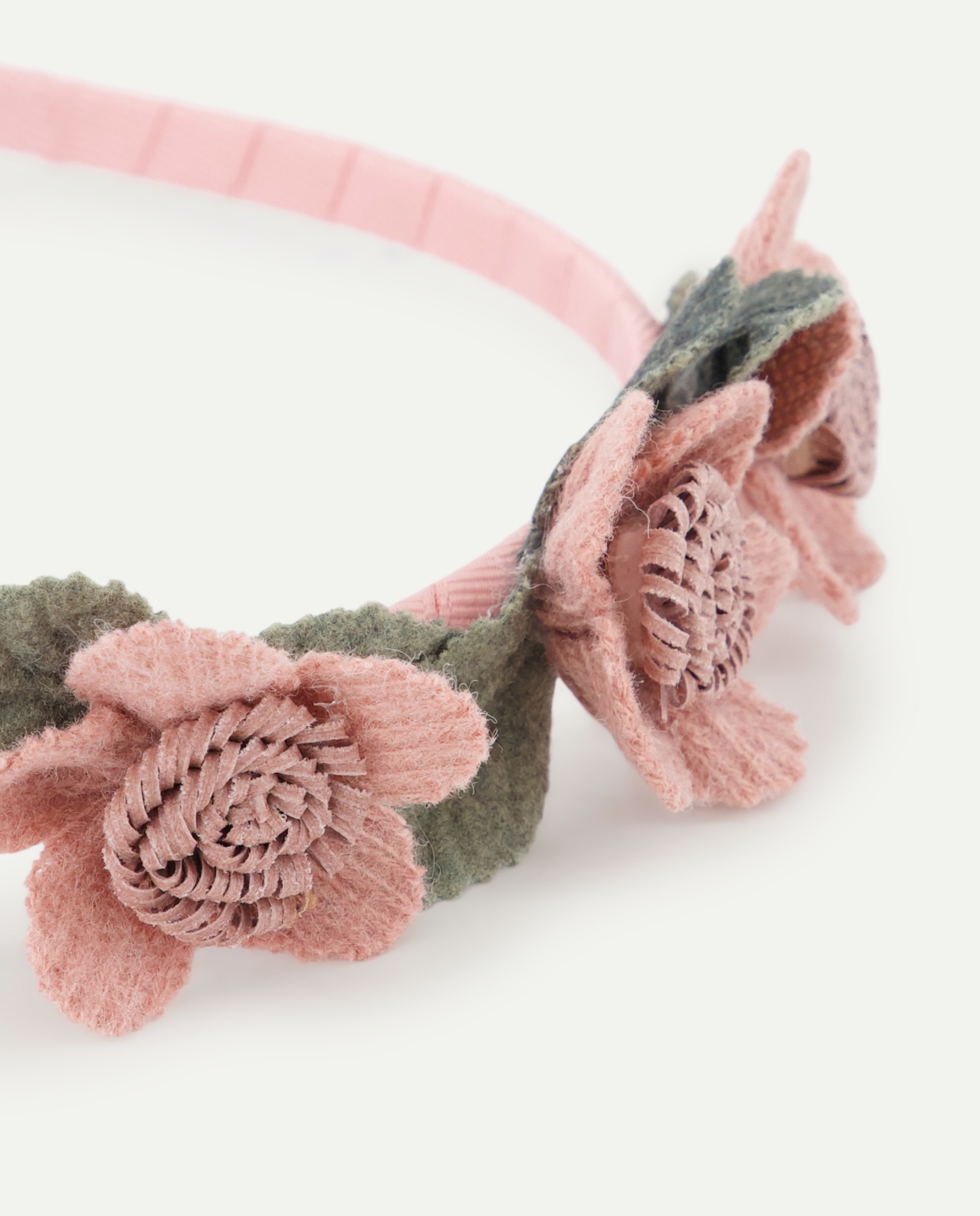 Bandolete de Bebé com Flores de Feltro Baby El Corte Inglés 200 Rosa-2