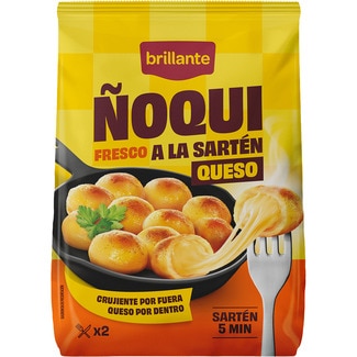 ñoqui fresco a la sartén con queso 2 raciones envase 300 g - Brillante