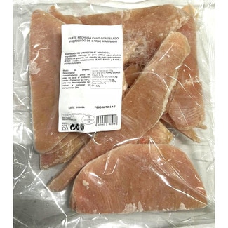 filetes de pechuga de pavo marinado congelado bolsa 1 kg - Mercaimpex