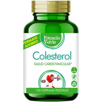 colesterol salud cardiovascular bote 120 cápsulas formato ahorro - Espacio Verde