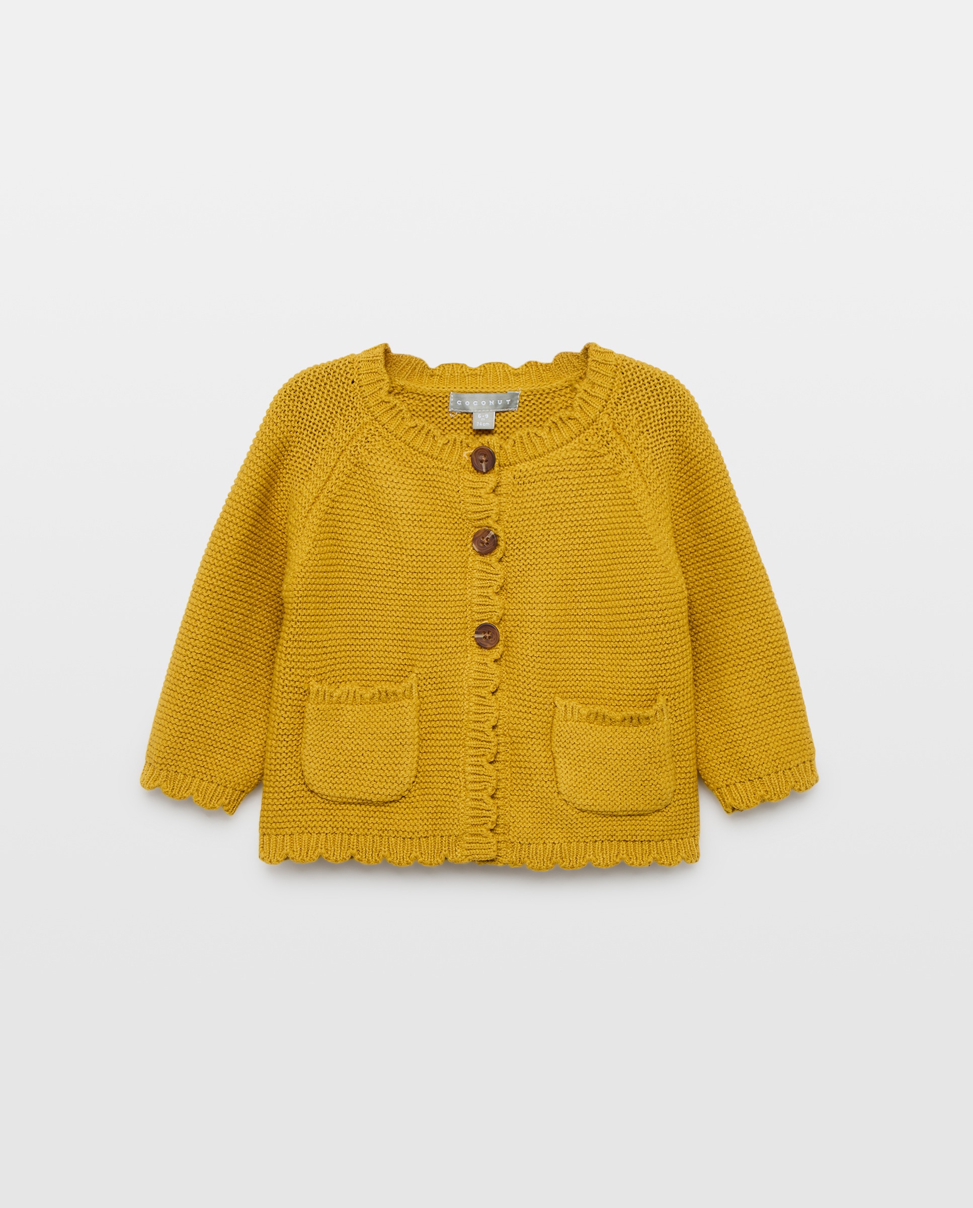 Imagen 0 de Chaqueta a cadera con bolsillos delanteros y bajo ondas de bebé 371 Aceite