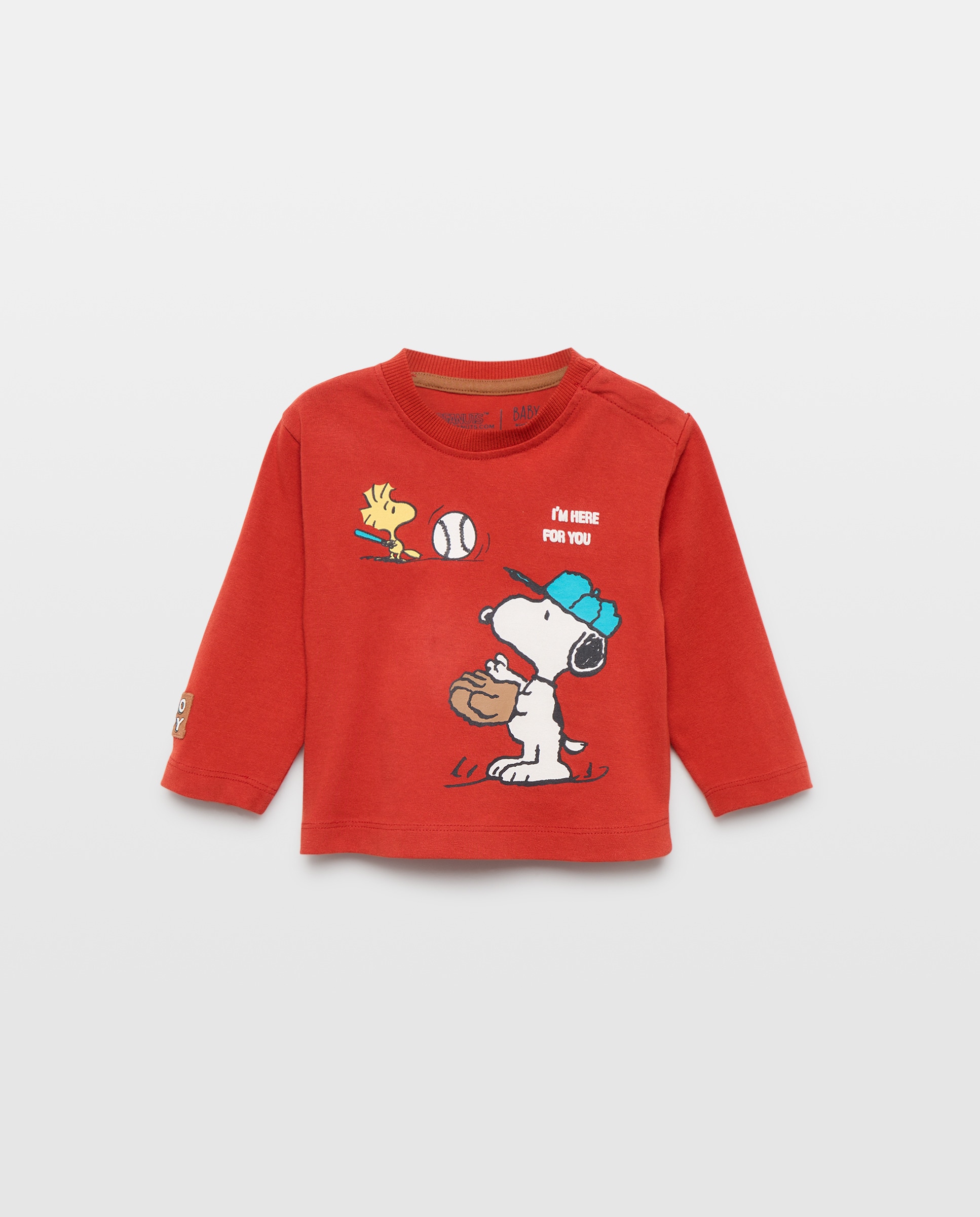 Camiseta de bebé básica manga larga fantasía SNOOPY - Baby El Corte Inglés - 660 Naranja 660 Naranja-1