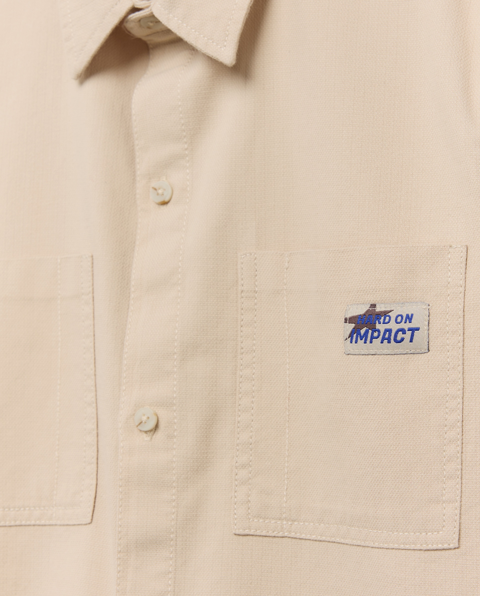 Camisa de Ganga de Criança com Manga Comprida Bege-2