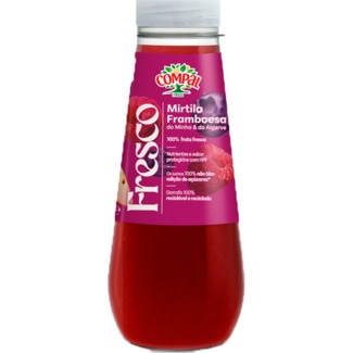 Sumo Mirtilo Framboesa do Minho & do Algarve Fresco unidade 250 ml - Compal