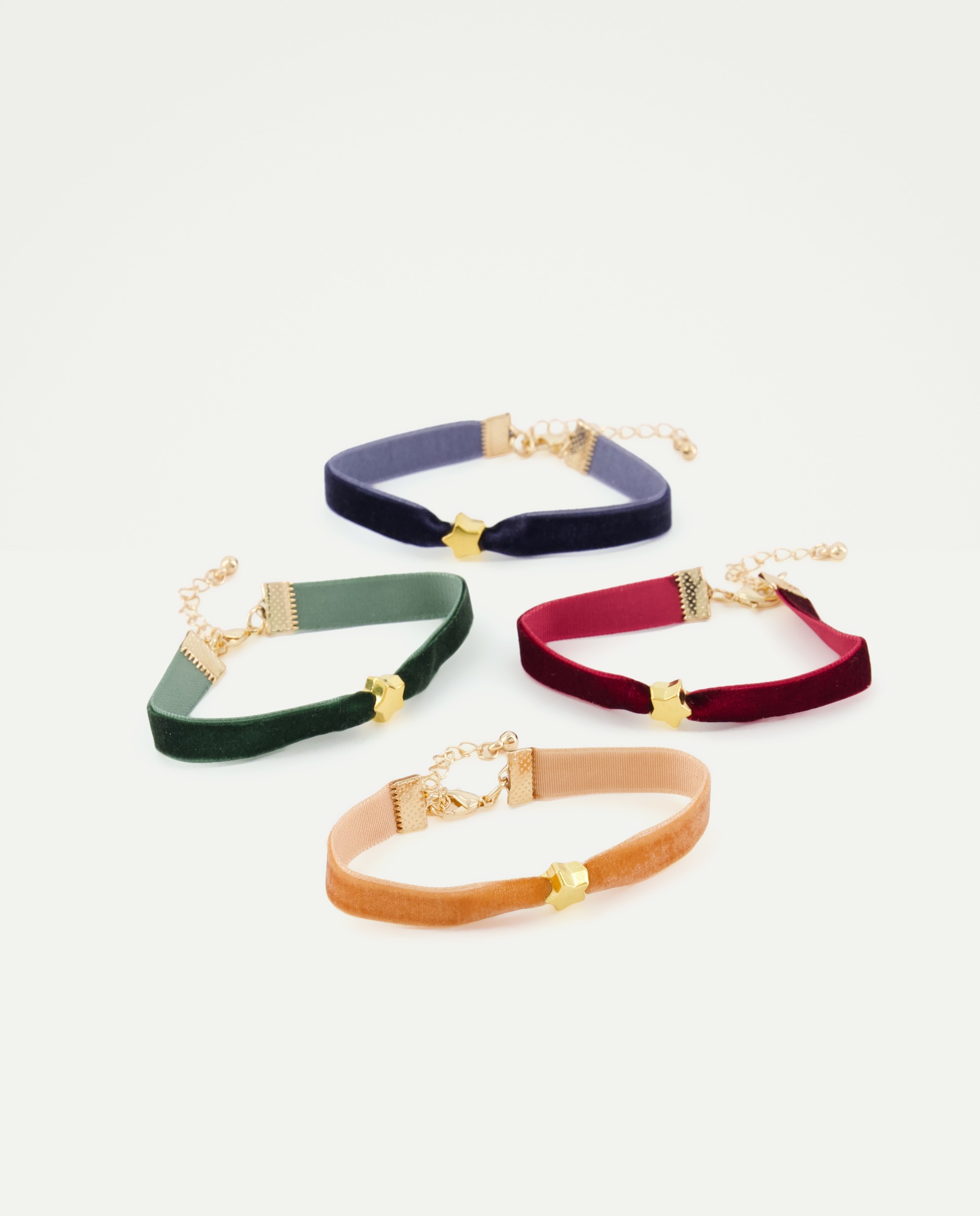 Pulseiras Velvet com Estrela Multicolor-2