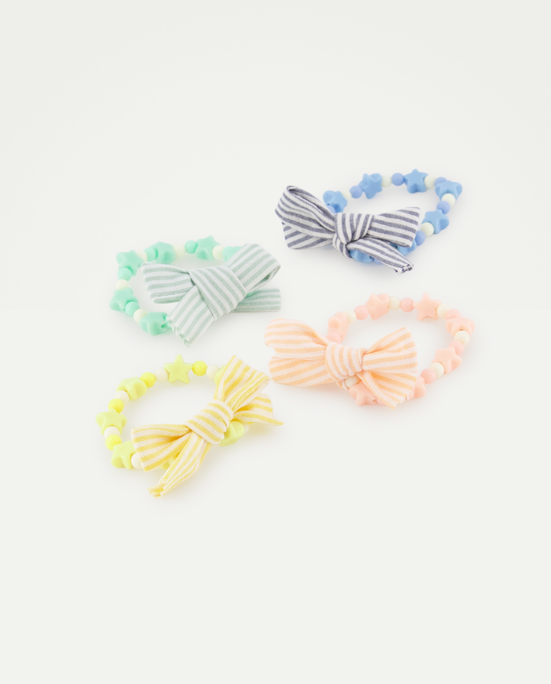 Pack de Pulseiras com Bolinhas + Laços Multicolor-2