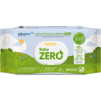 toallitas húmedas para bebés Baby Zero sin parabenos ni alcohol paquete 60 unidades - Salustar