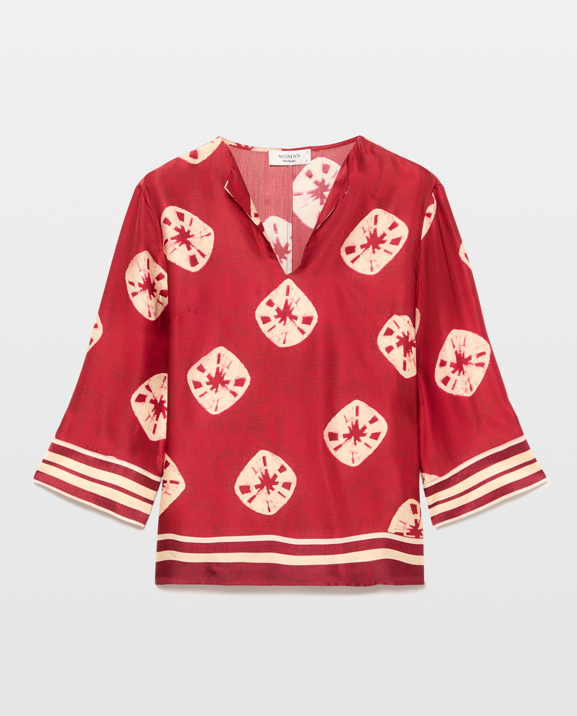 Imagem 0 de Blusa de Senhora Ikat com Rebordo