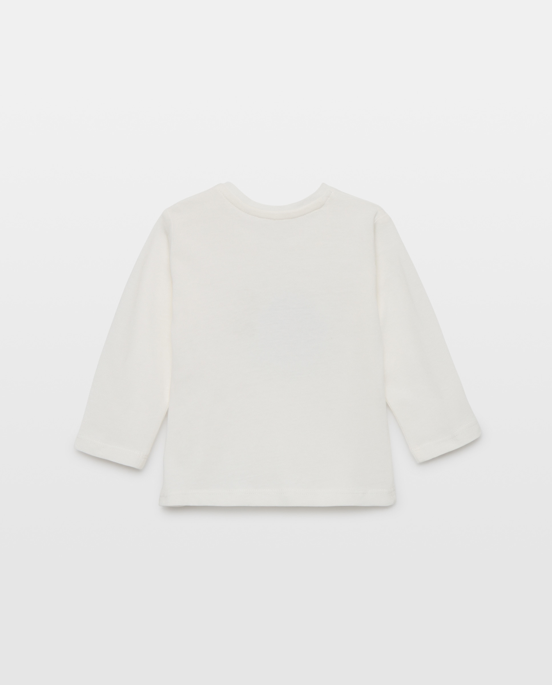 Camisola de Bebé com Manga Comprida Branco-marfim-2