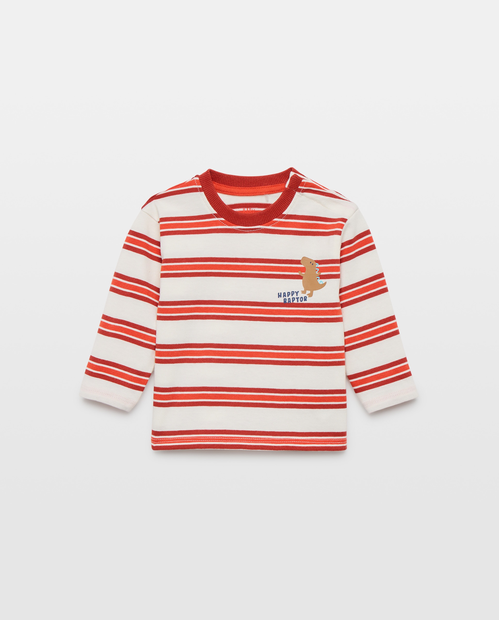 Imagem 0 de T-shirt de Bebé com Manga Comprida às Riscas