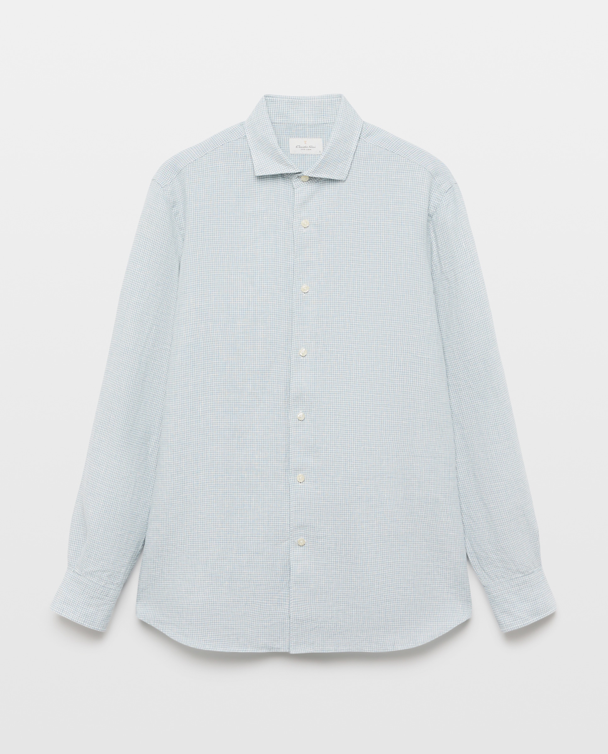 Imagen 0 de Camisa de lino de hombre Verde