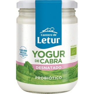 yogur de cabra natural desnatado 0% m.g. ecológico tarro 420 g - El Cantero De Letur