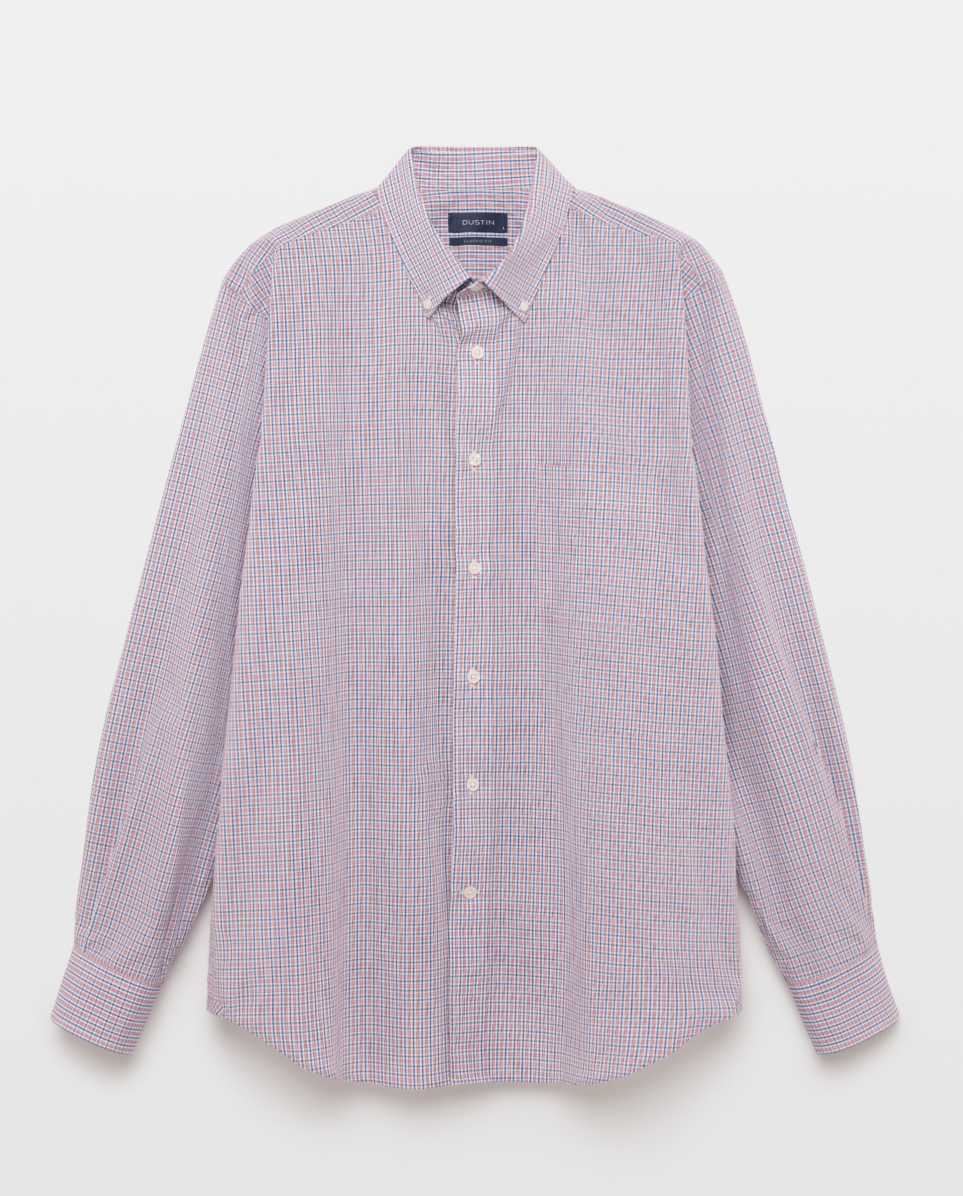 Imagem 0 de Camisa de Popelina Slim Fit às Riscas
