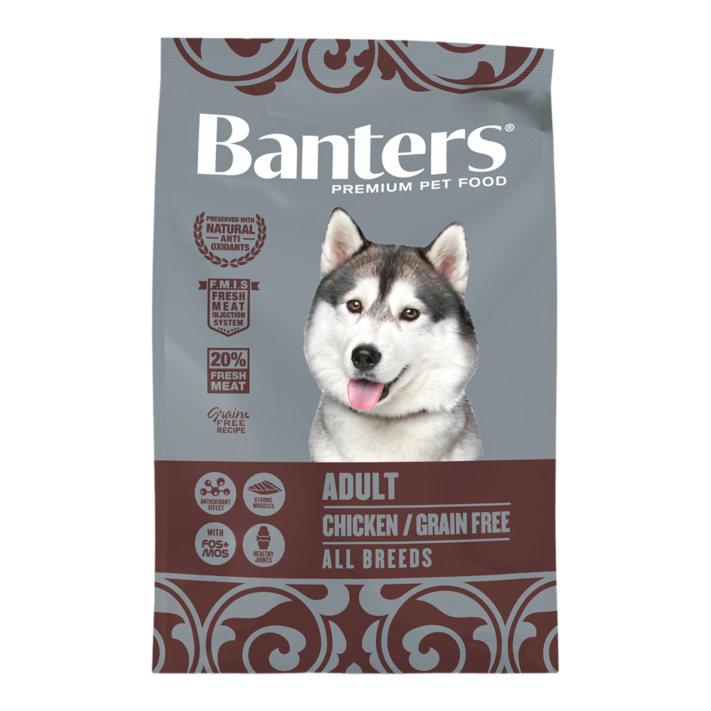 Imagen 0 de Pienso para perros adultos Grain Free Banters pollo