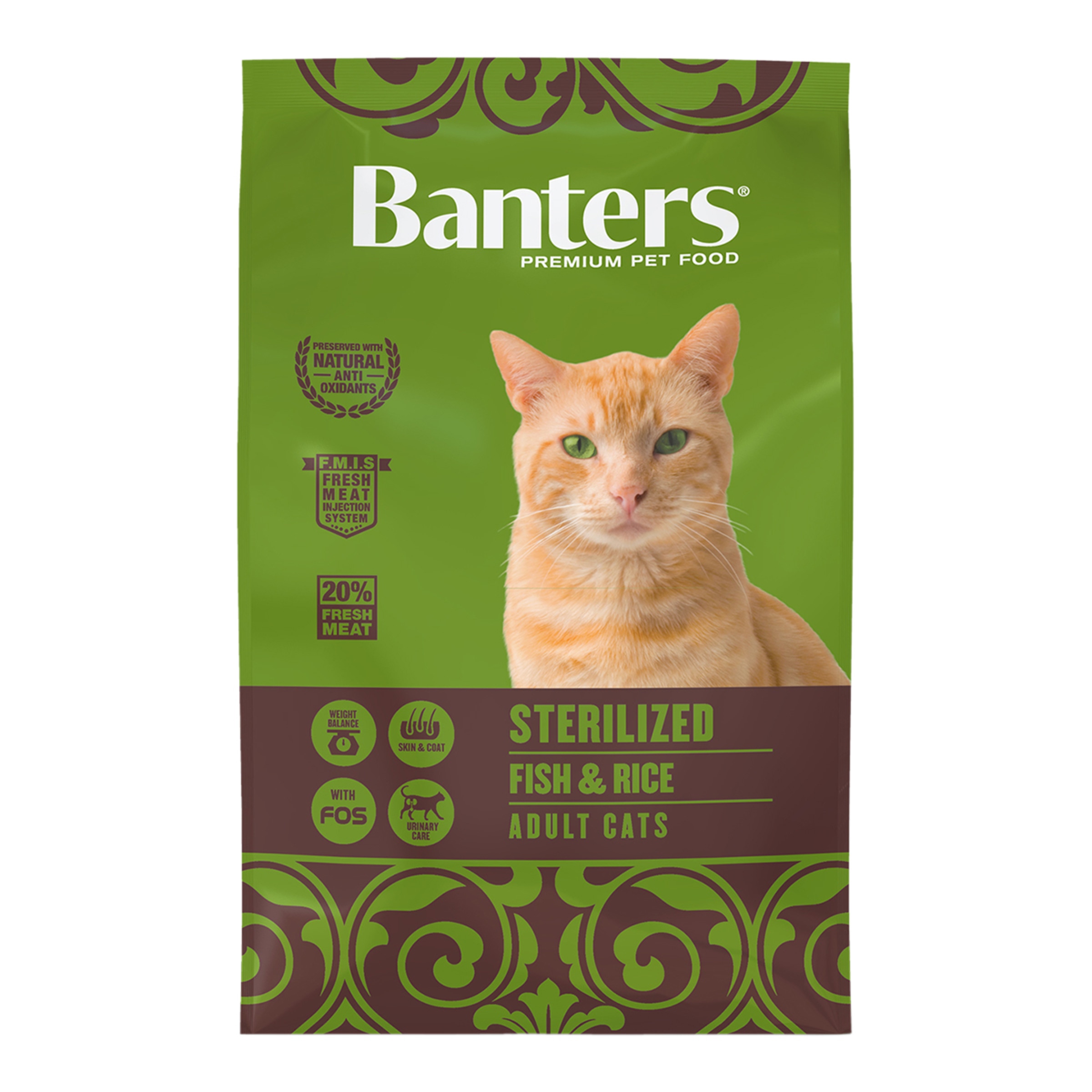 Imagen 0 de Pienso para gatos adultos esterilizados Banters pescado y arroz